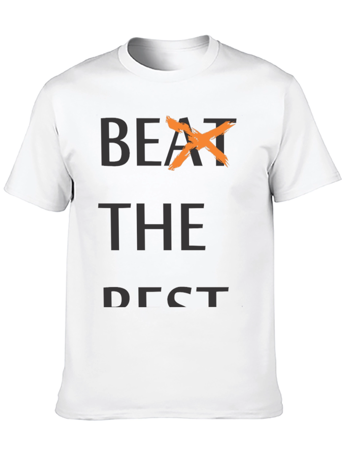 Black Beat the Best Black Graphic T-Shirt view 10