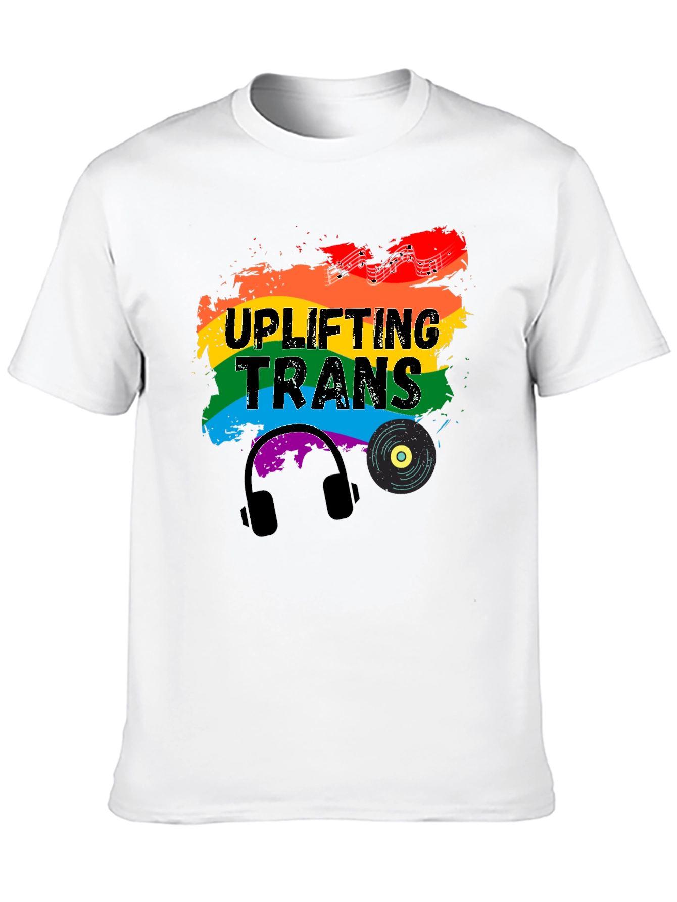 Black Uplifting Trans Pride T-Shirt view 10