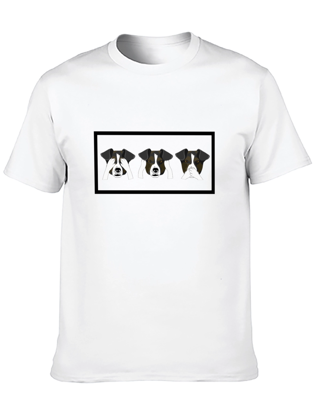 Black Dog Speak T-Shirt: Hear, See, Speak No Evil view 10