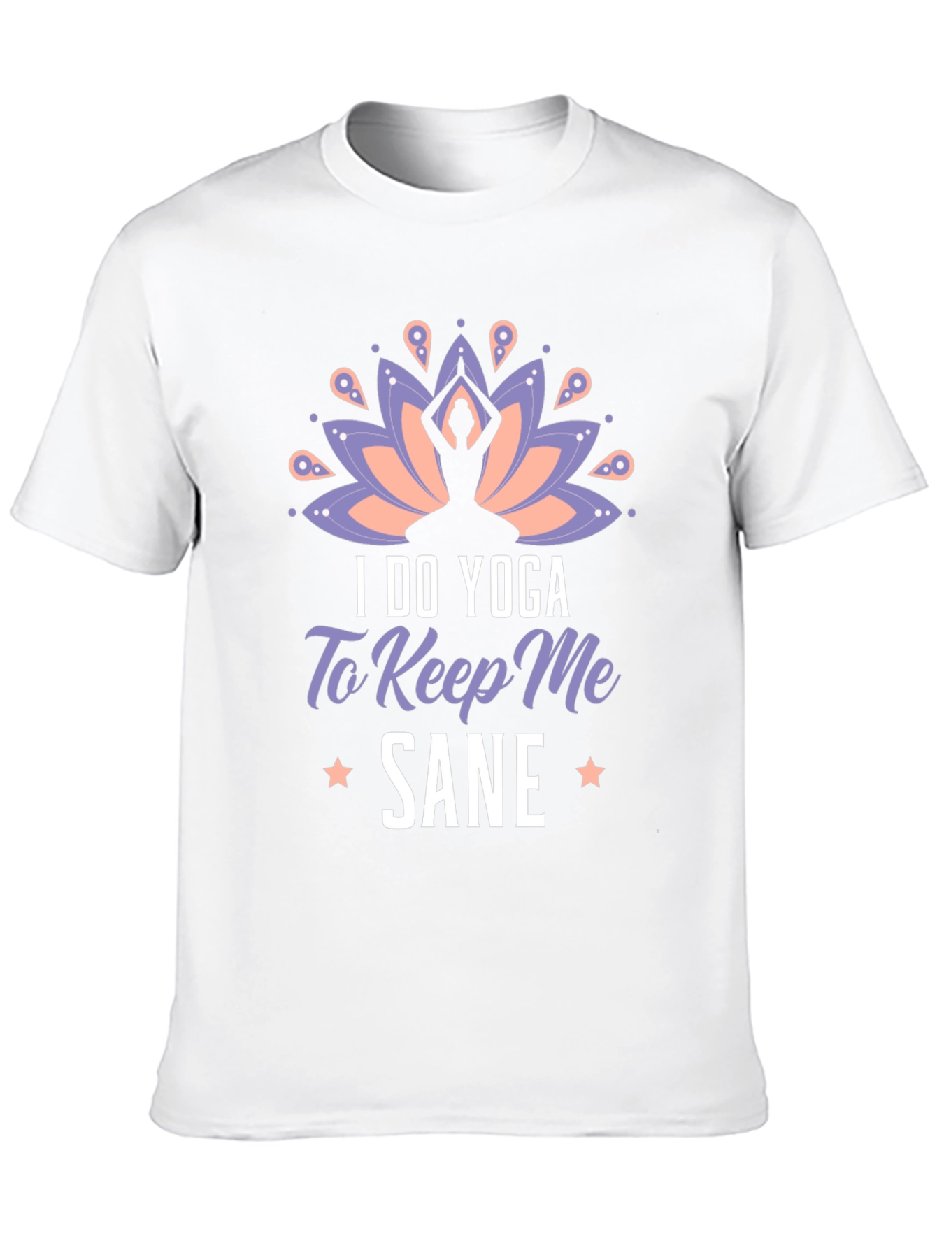 Black Yoga Sane Graphic Tee - Soft Black T-Shirt view 10