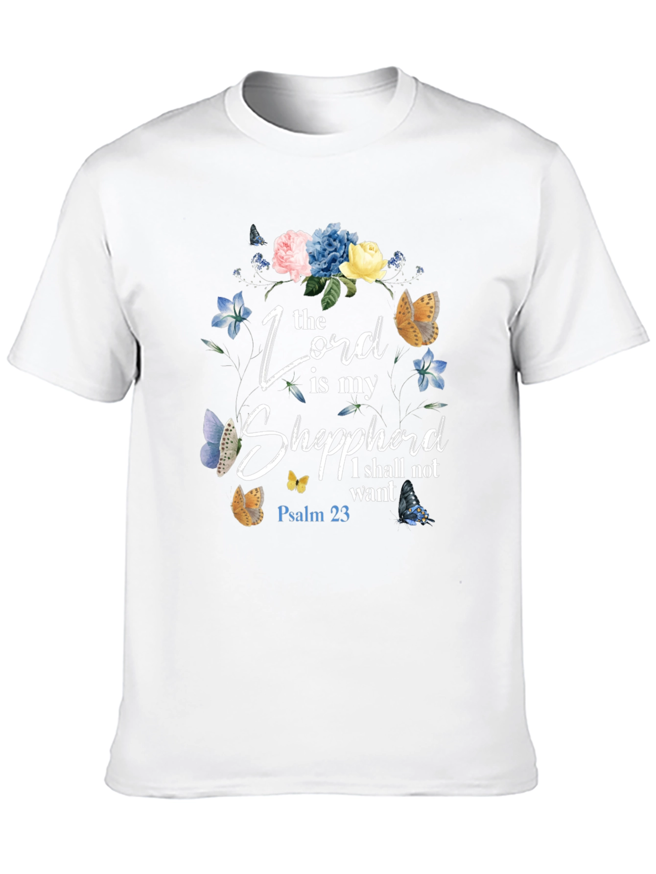 Black The Lord is my Shepherd T-Shirt view 10