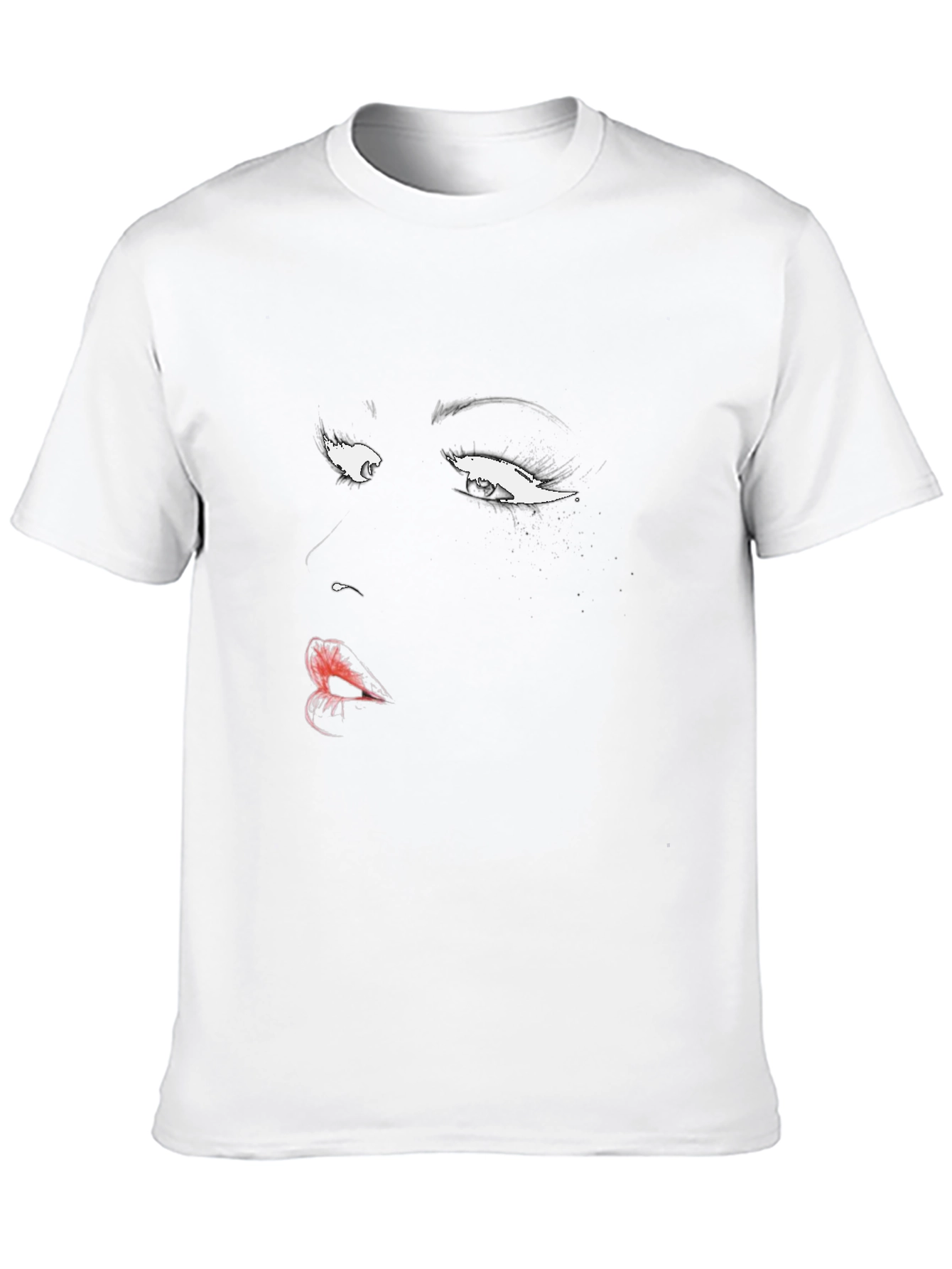 Black Dramatic Eyes Graphic Print Tee view 10