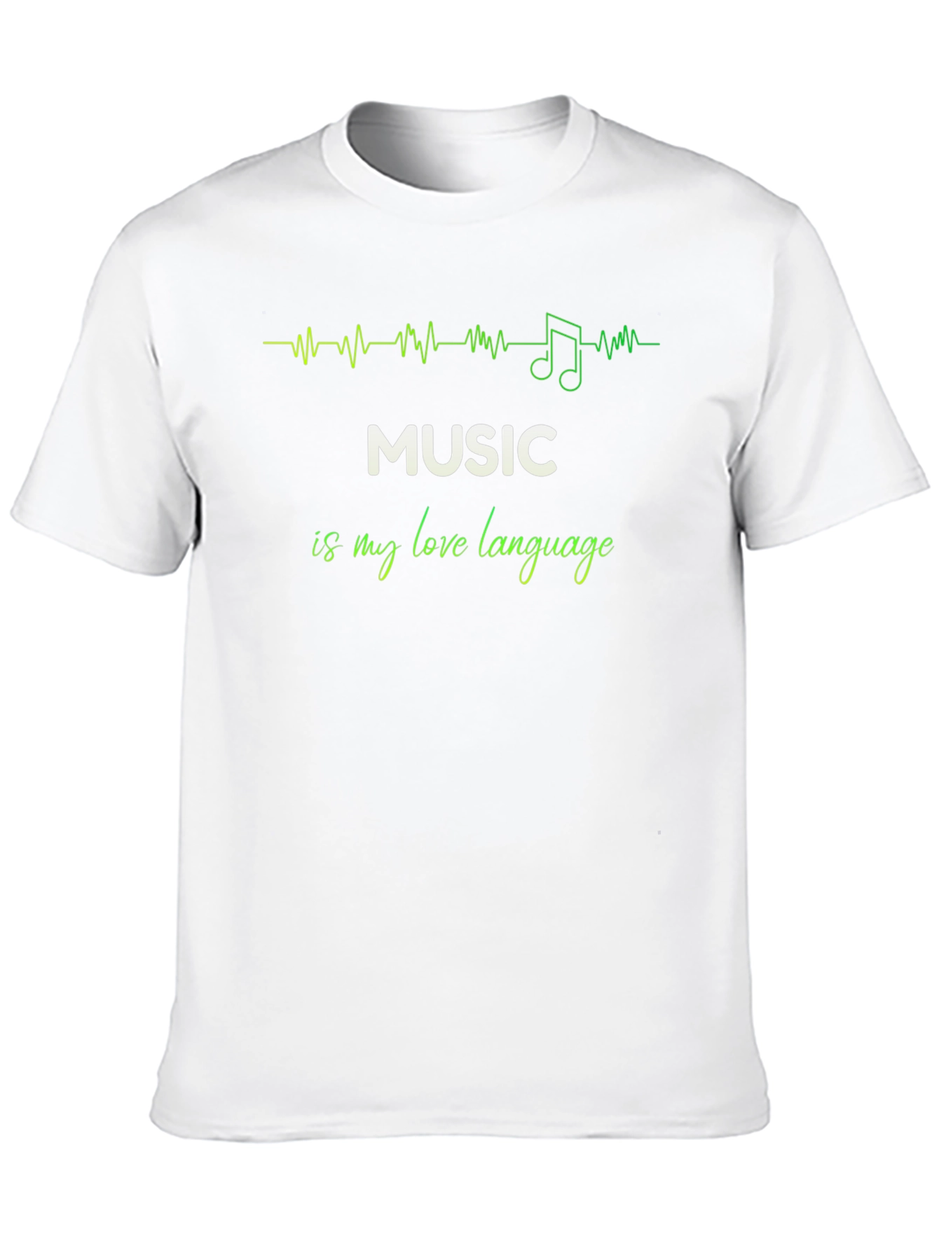 Black Music is My Love Language Black T-Shirt view 10