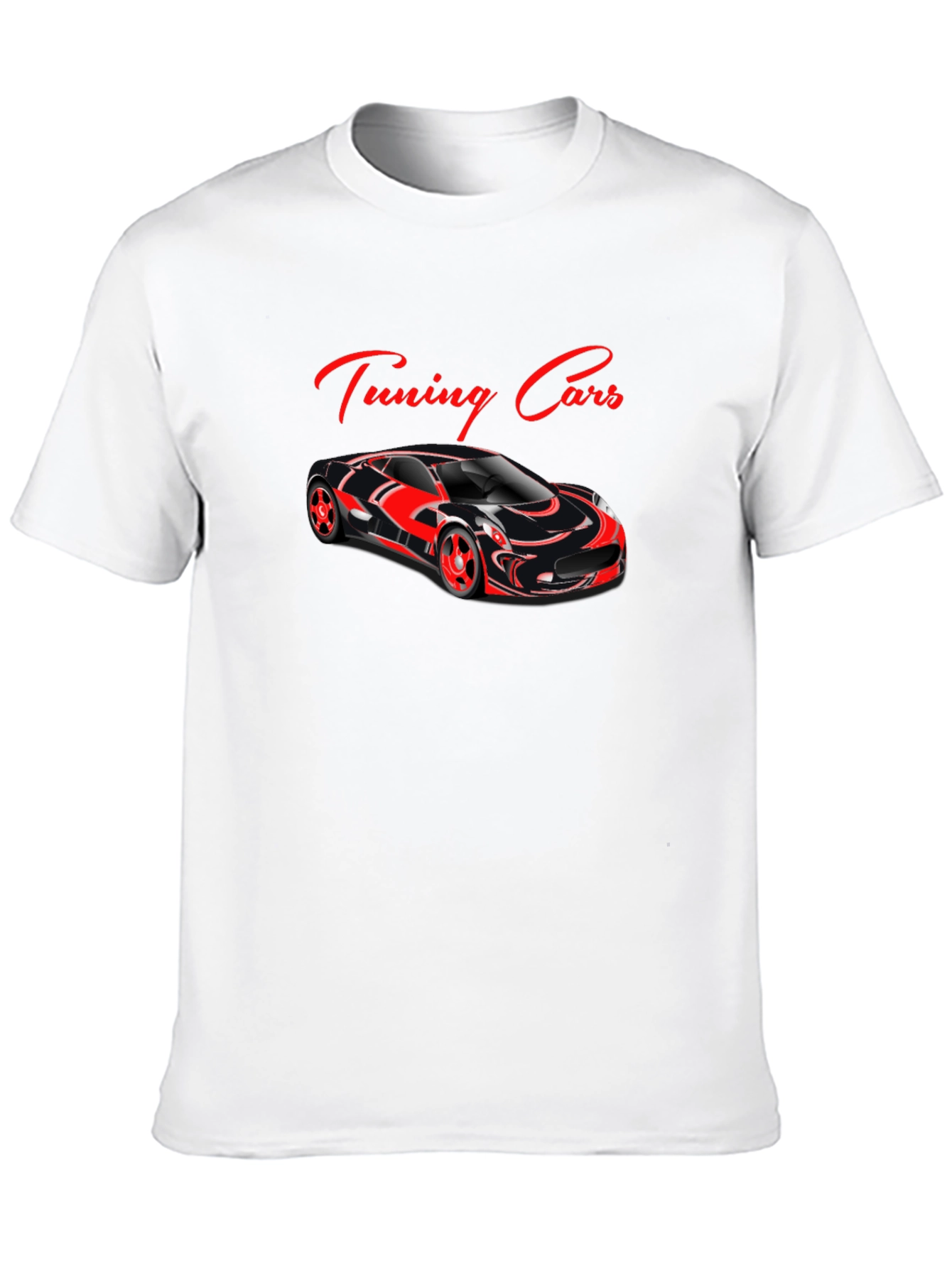 Black Tuning Cars Graphic T-Shirt view 10