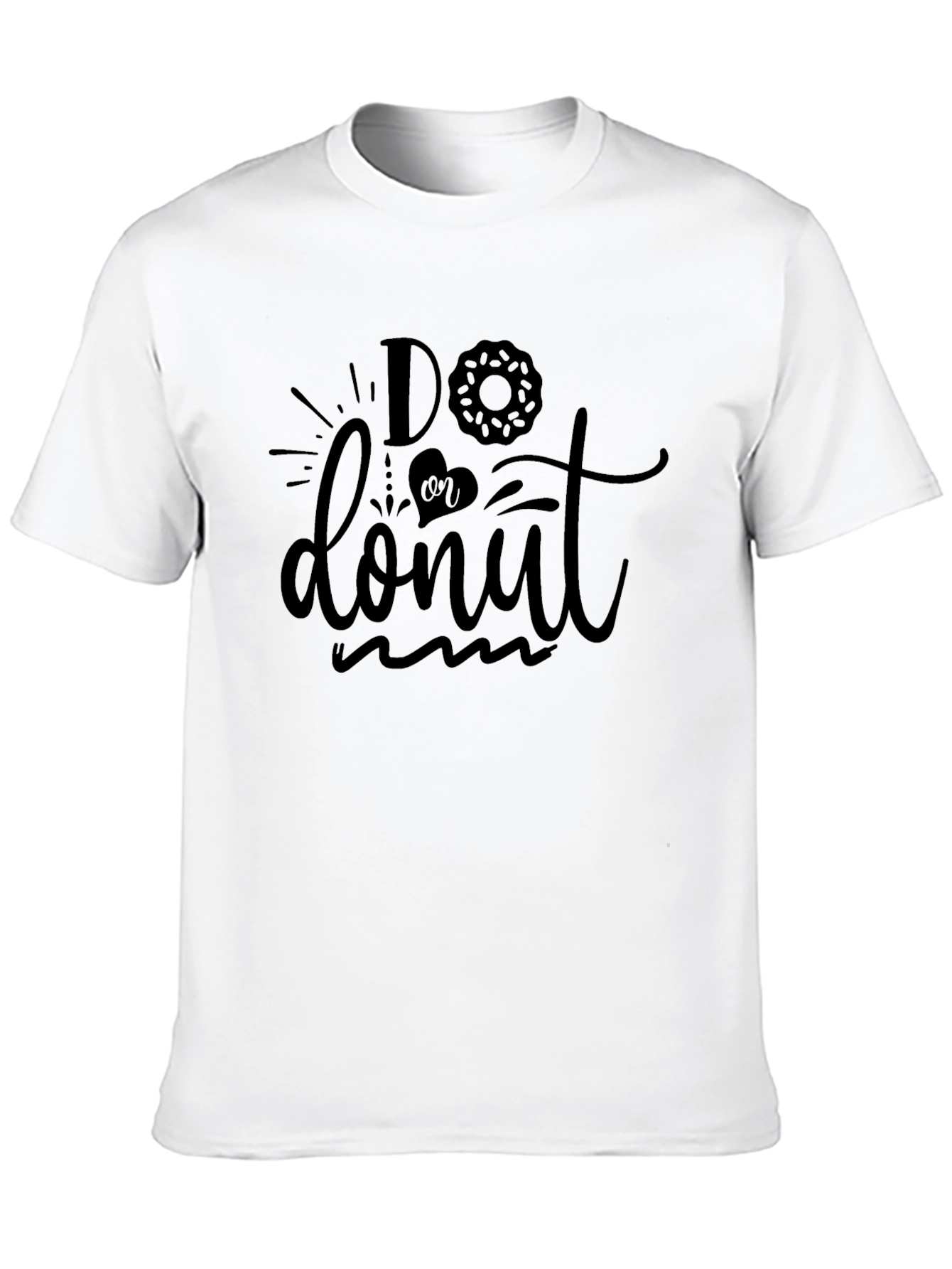Black Do or Donut Graphic Tee - Casual Black T-Shirt view 10