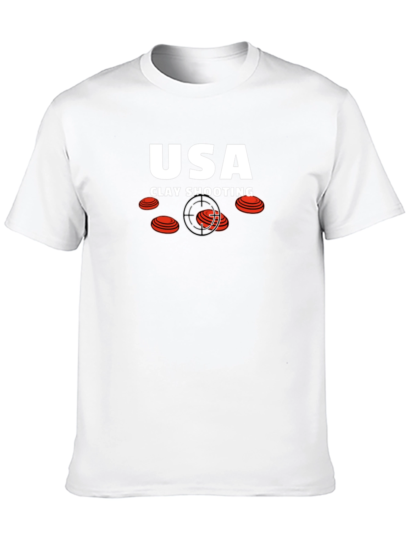 Black USA Clay Shooting T-Shirt - Target Practice Tee view 10
