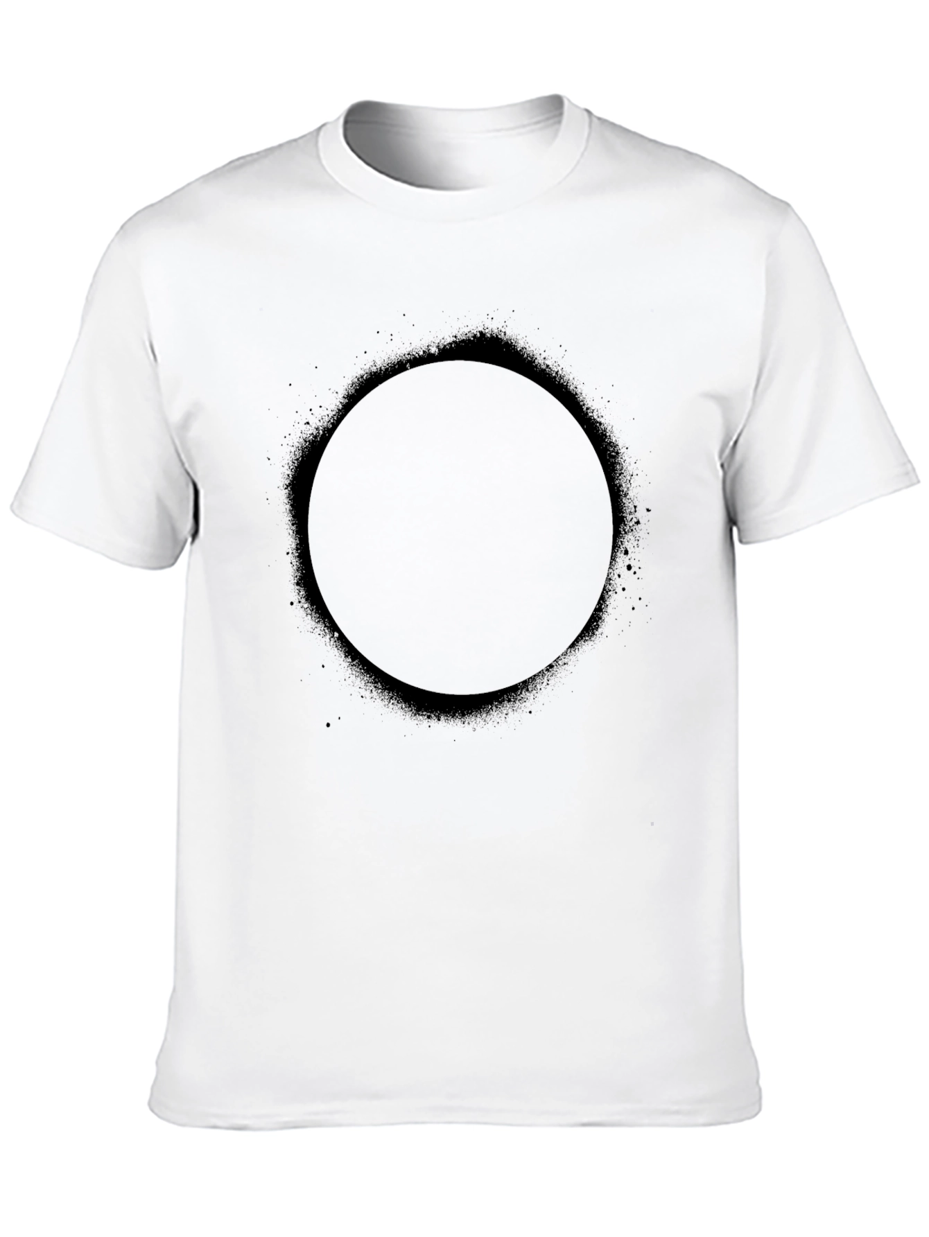 Black Circle Graphic Tee - Modern Minimalist Design - 10