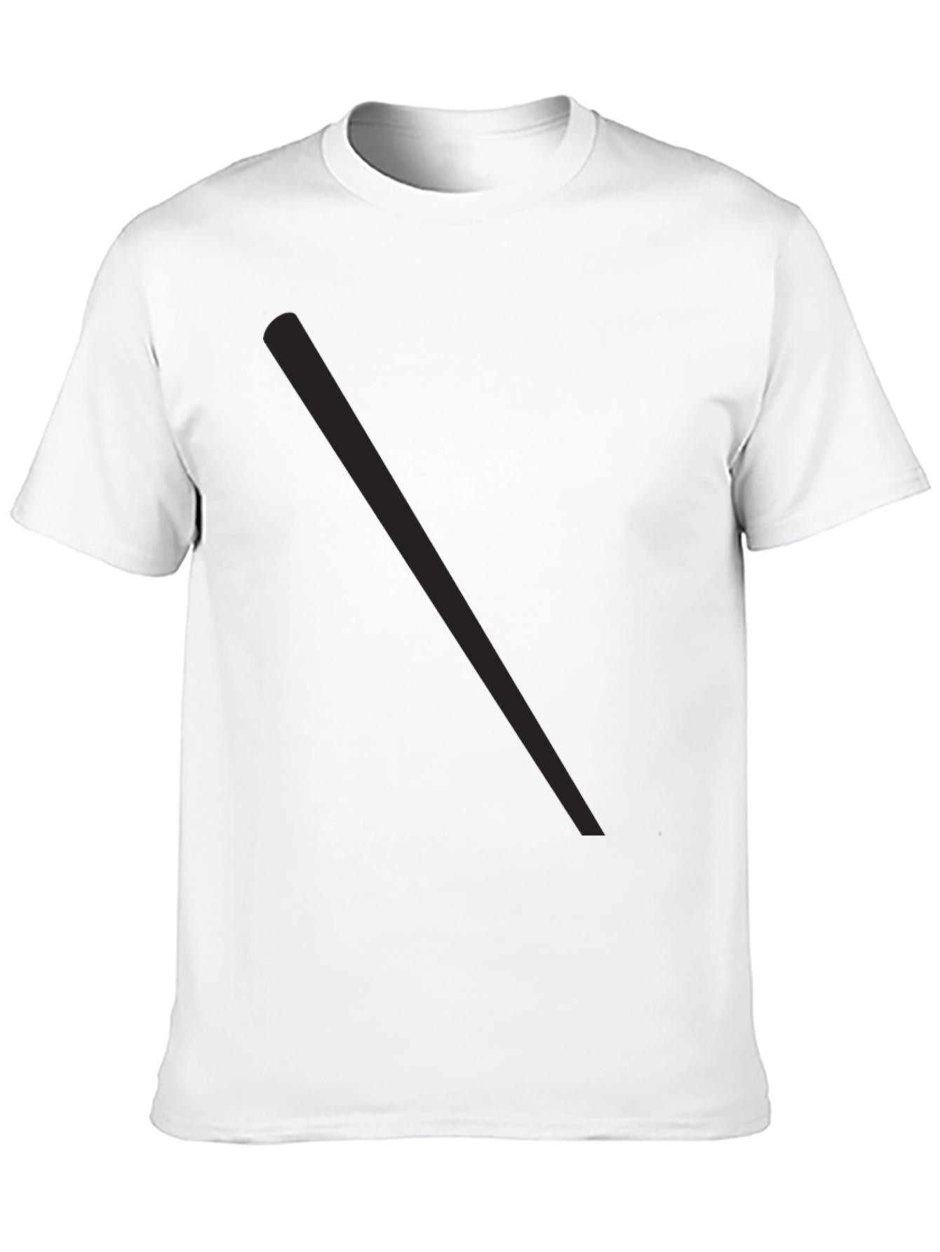 Black Men's Solid Black Casual T-Shirt view 10