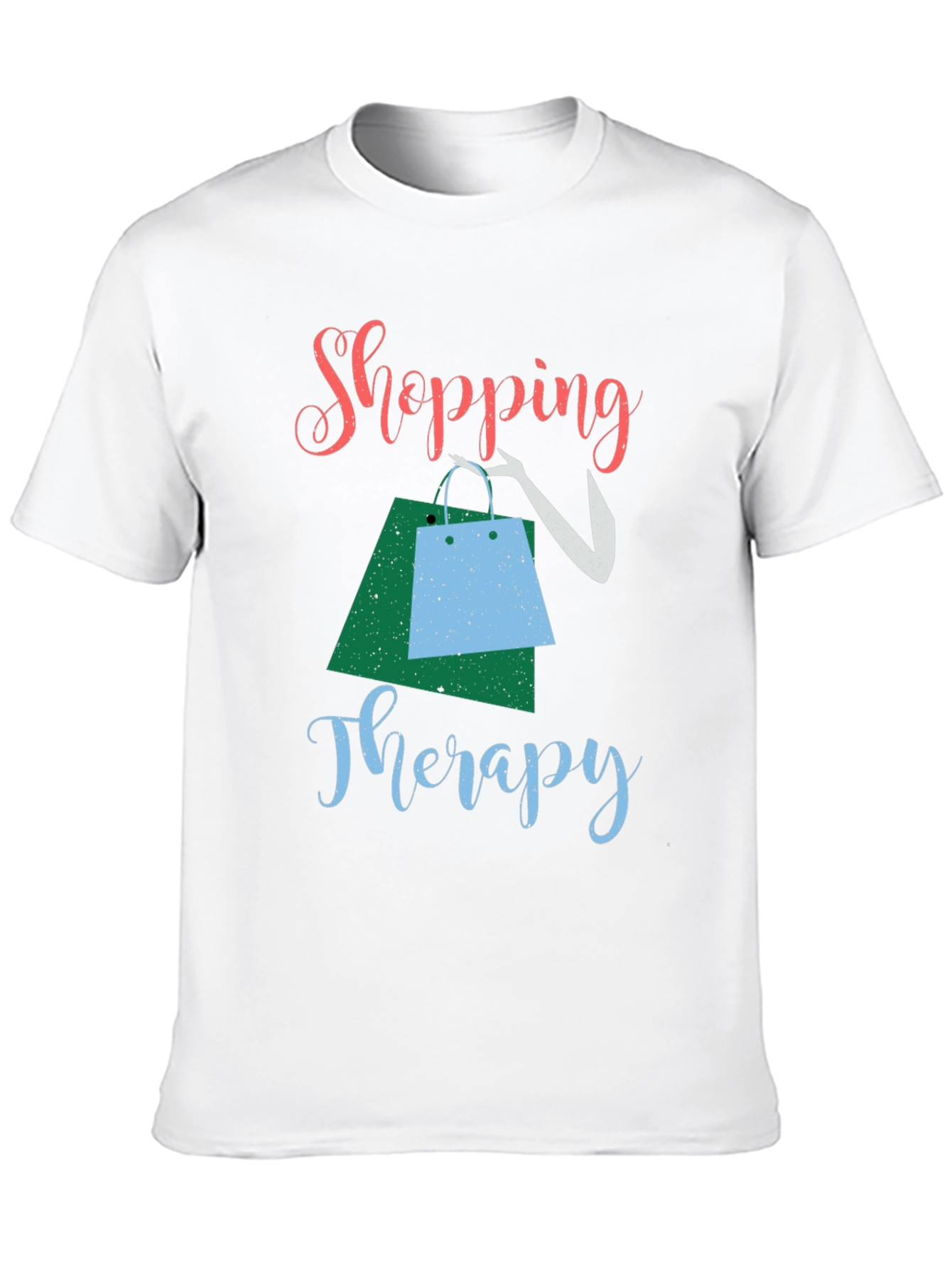 Black Shopping Therapy Tee view 10