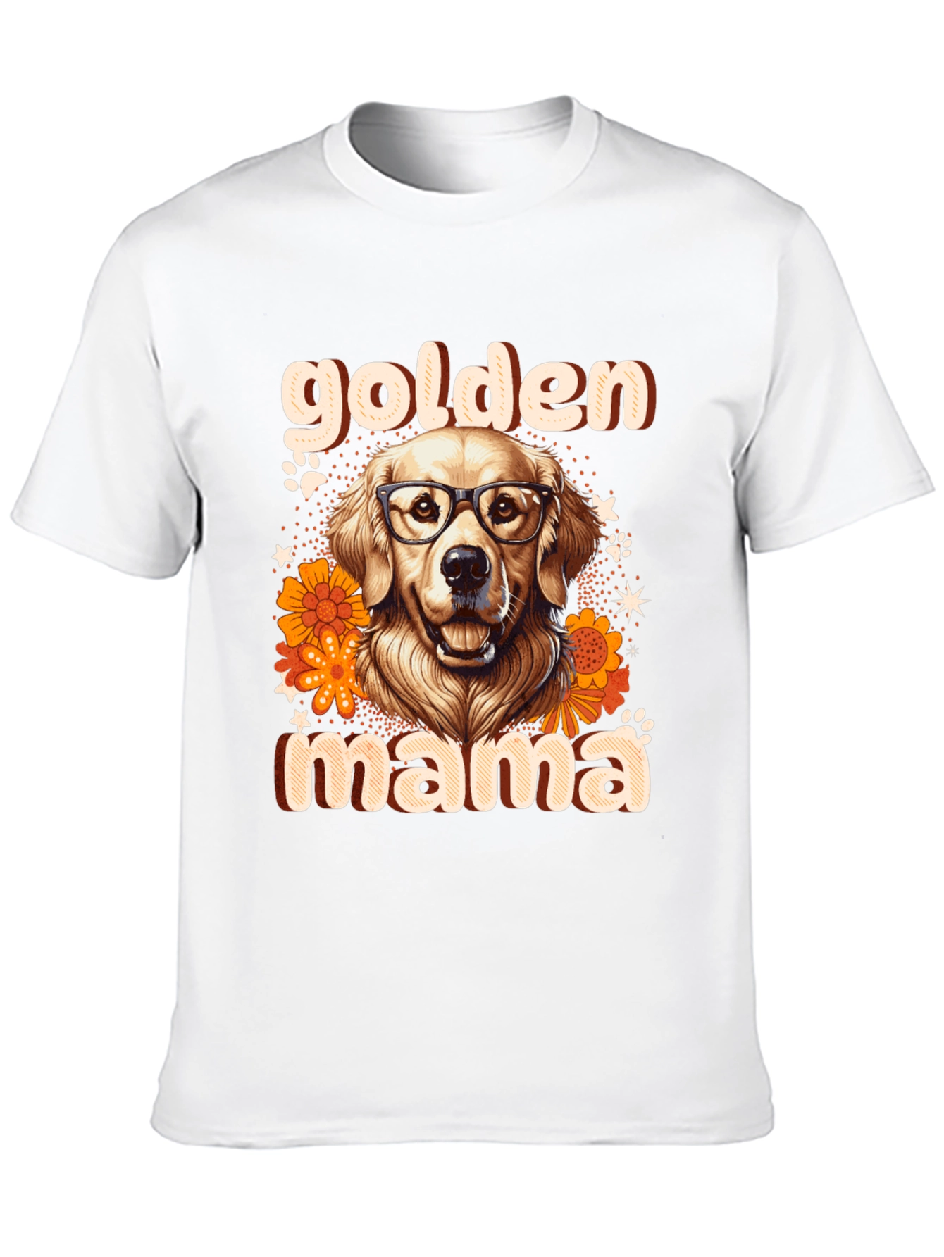 Black Golden Mama Dog T-Shirt view 10