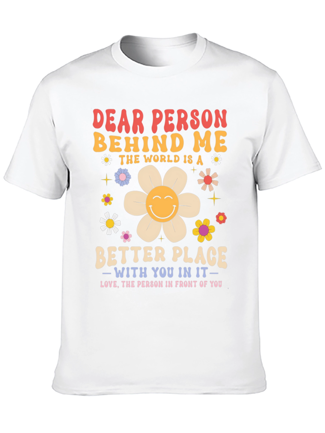 Black Dear Person Behind Me Graphic Tee - Positive Message view 10
