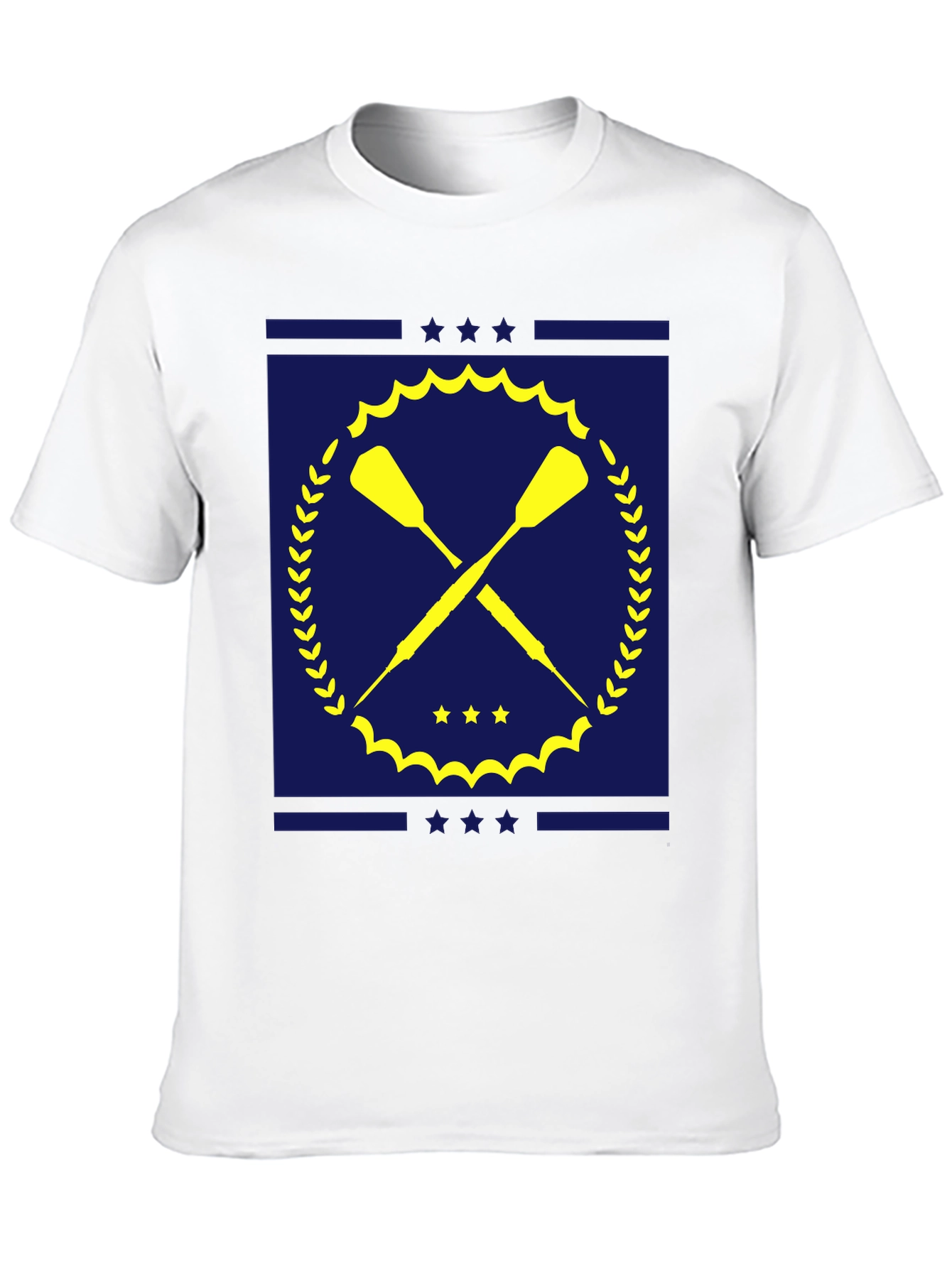 Black Oars and Stars Black T-Shirt view 10