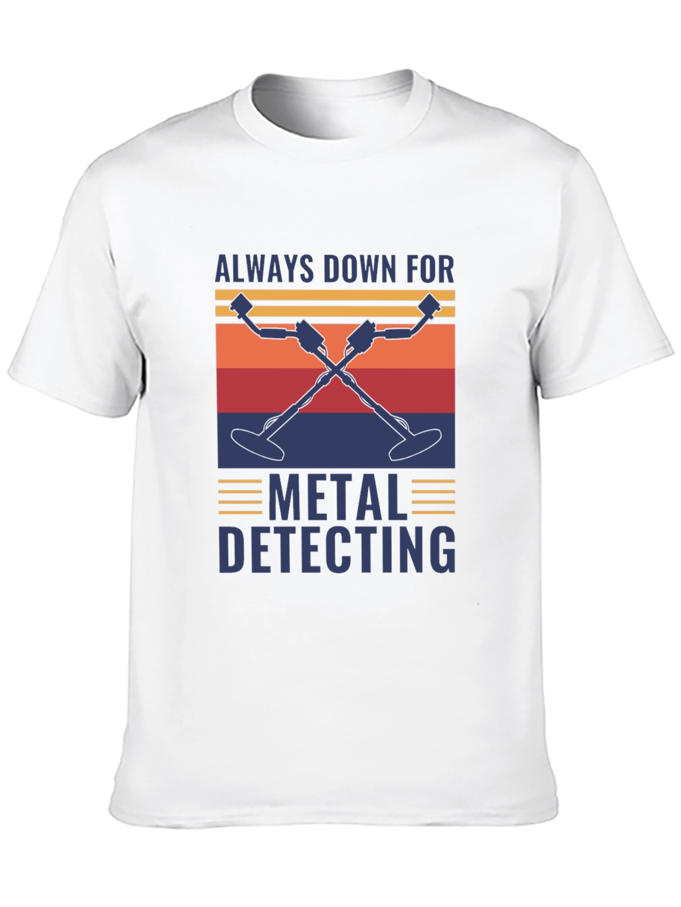 Black Metal Detecting T-Shirt - Always Down For view 10
