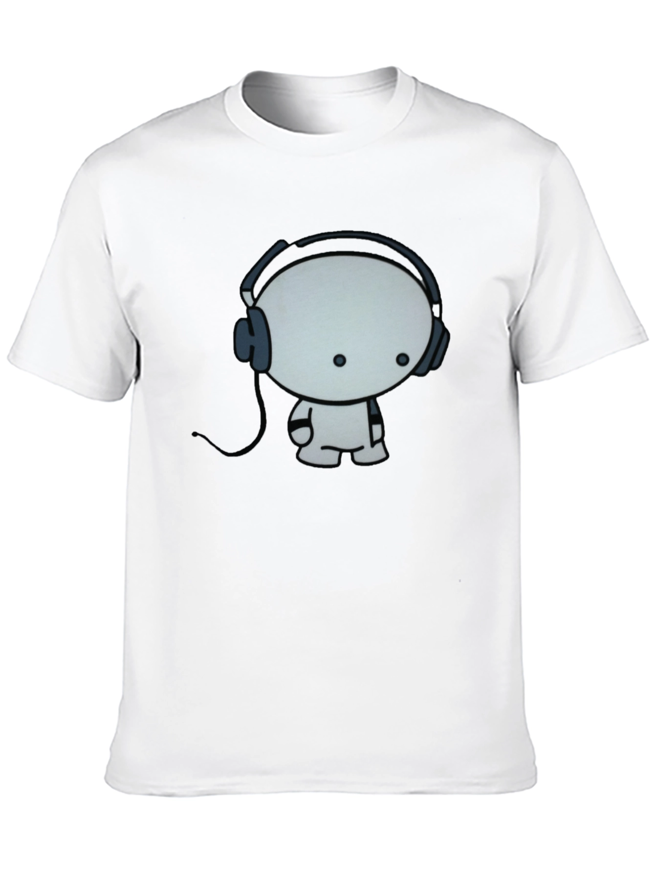 Black Cool Cartoon Character Graphic Black T-Shirt view 10