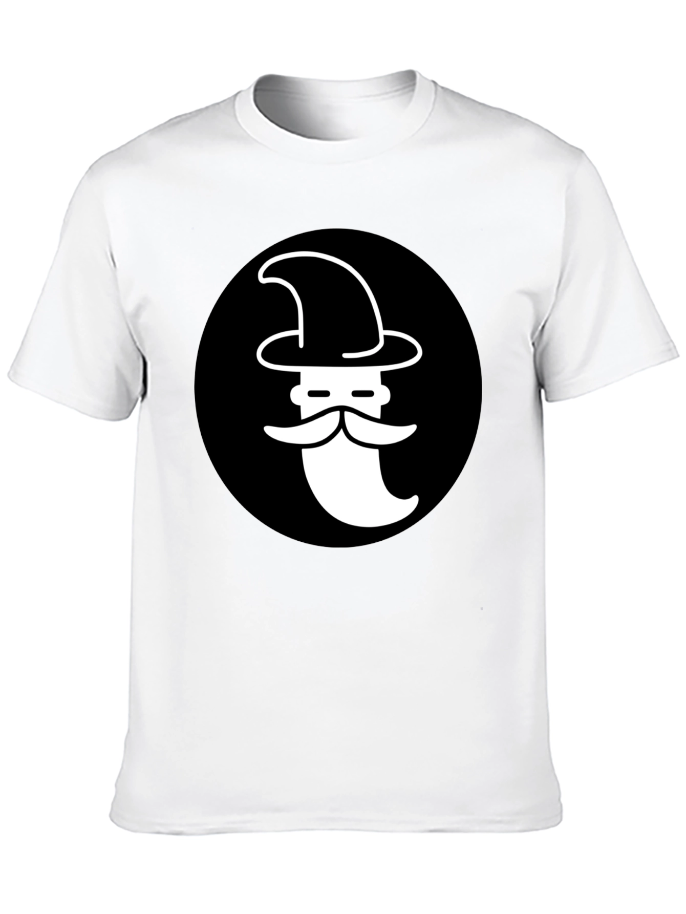 Black Wizard Graphic T-Shirt - Black Cotton Tee view 10