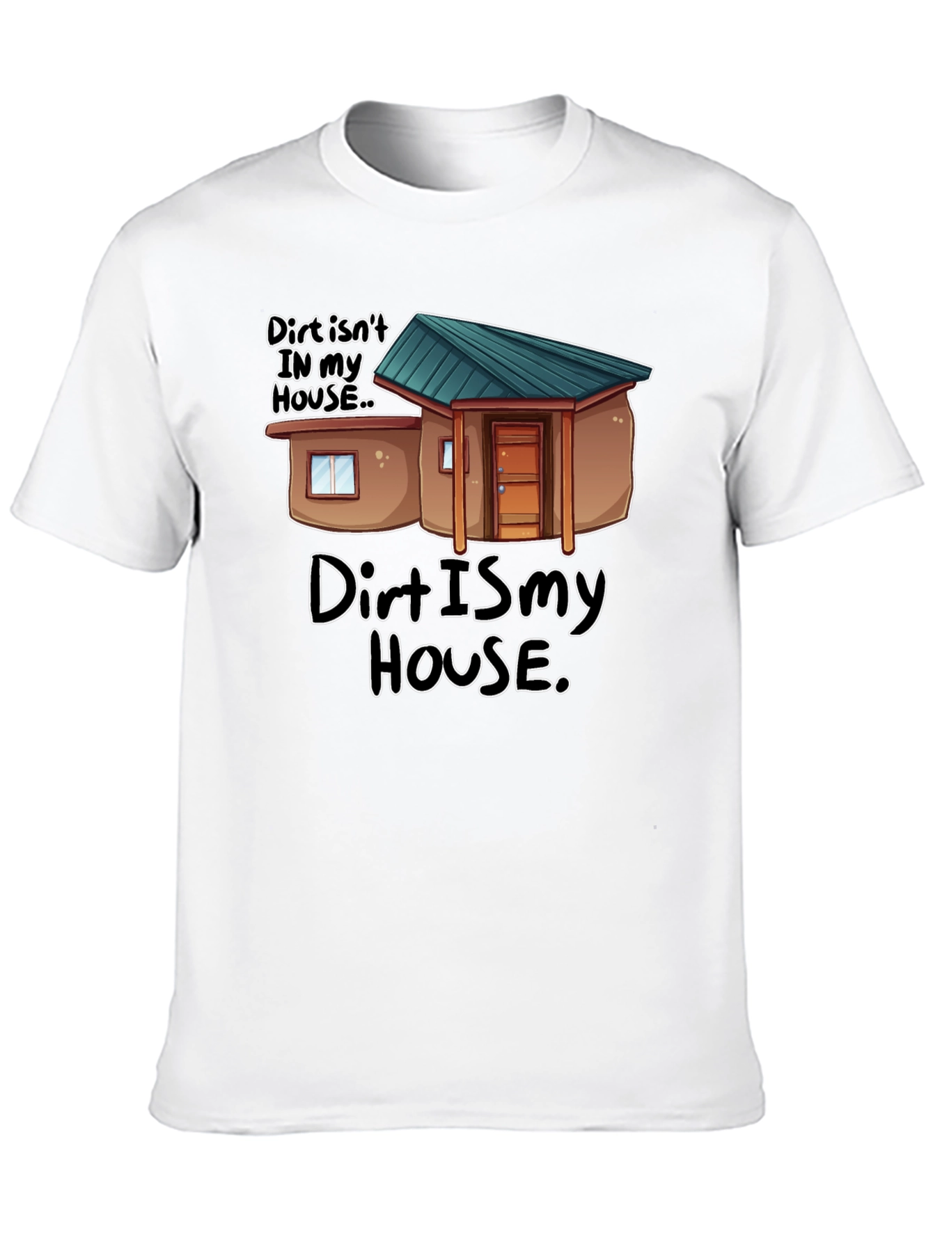 Black Dirt Is My House Funny Graphic T-Shirt view 10