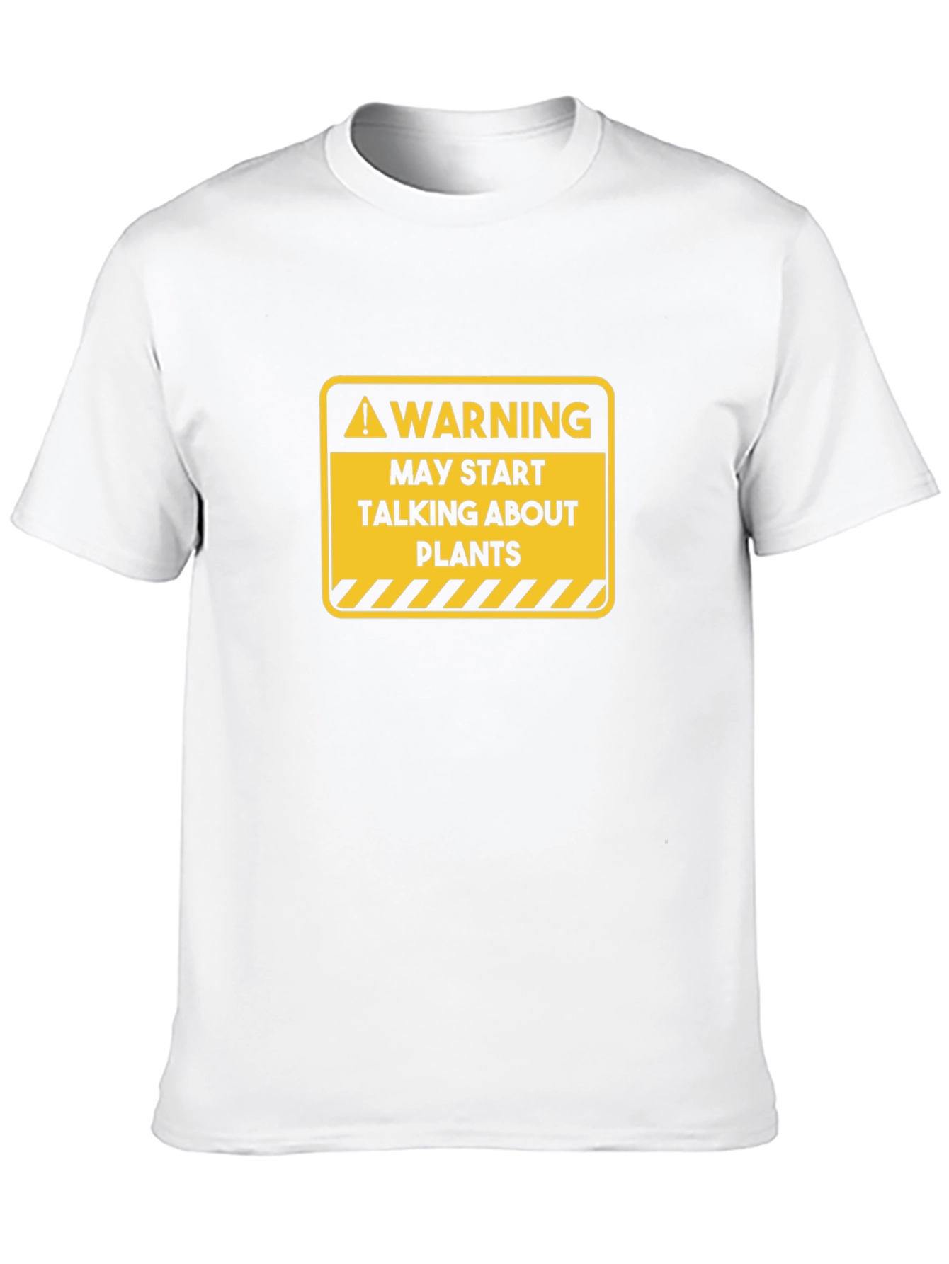 Black Warning Plants T-Shirt - Funny Gardening Tee view 10