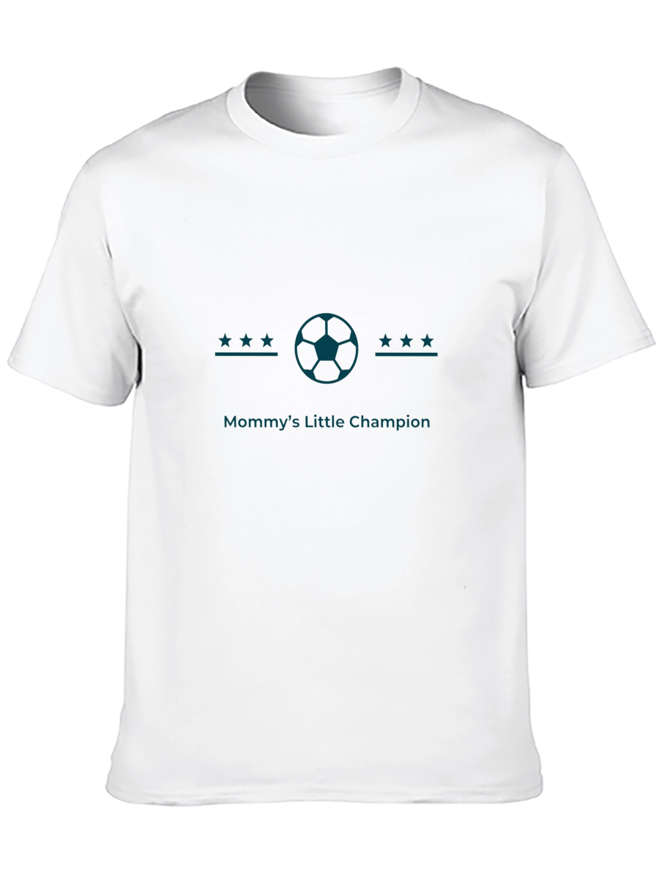 Black Mommy's Little Champion Soccer T-Shirt - Soft Cotton view 10