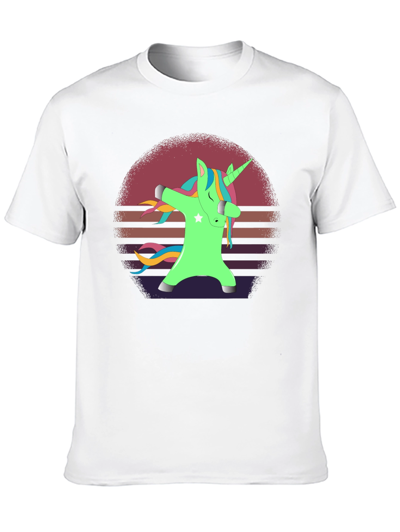 Black Dabbing Unicorn T-Shirt view 10