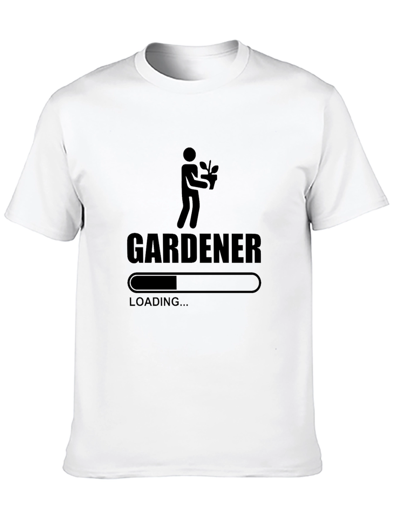 Black Gardener Loading Black T-Shirt view 10