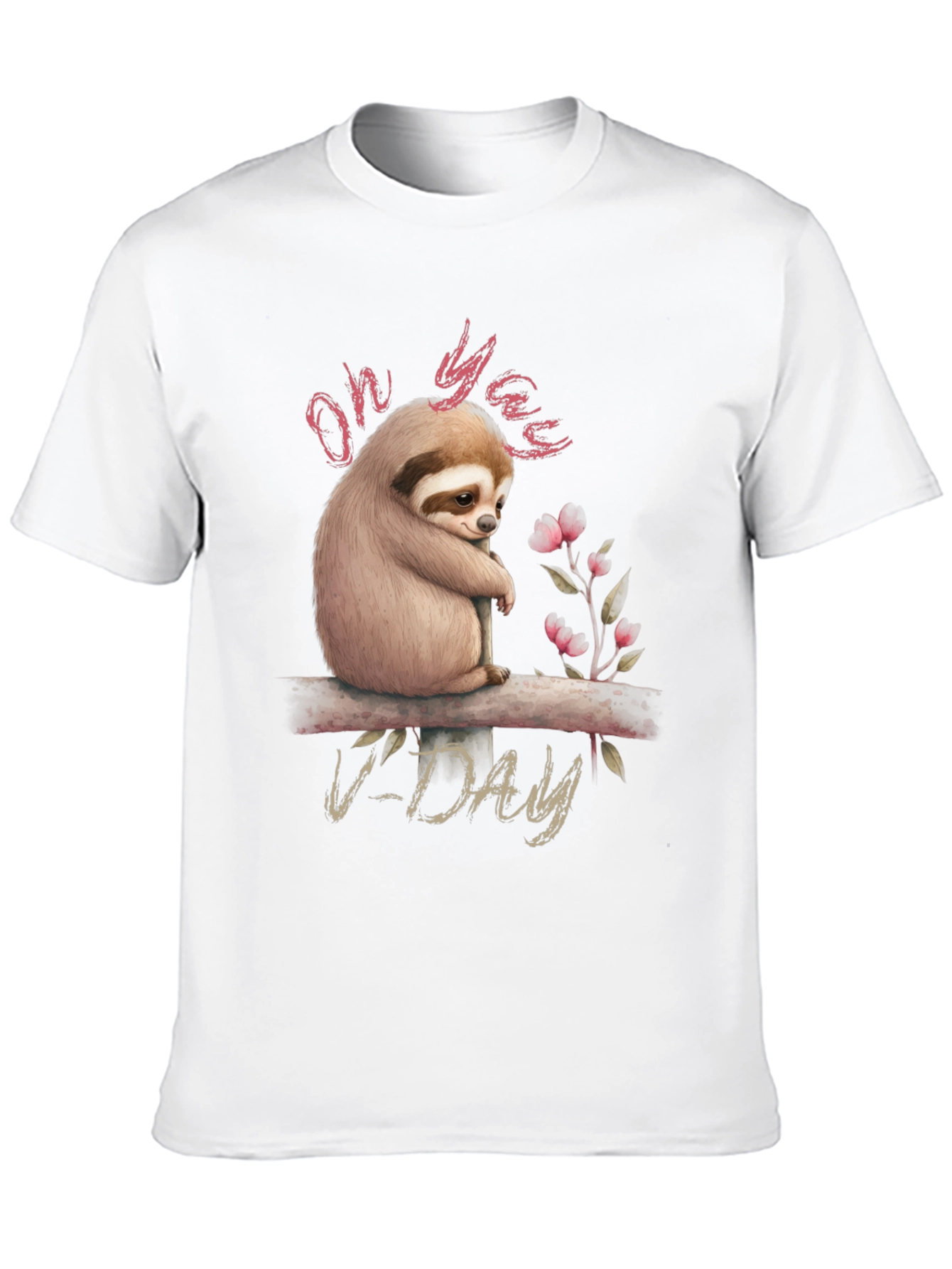Black Oh Yaas V-Day Sloth Graphic Tee view 10