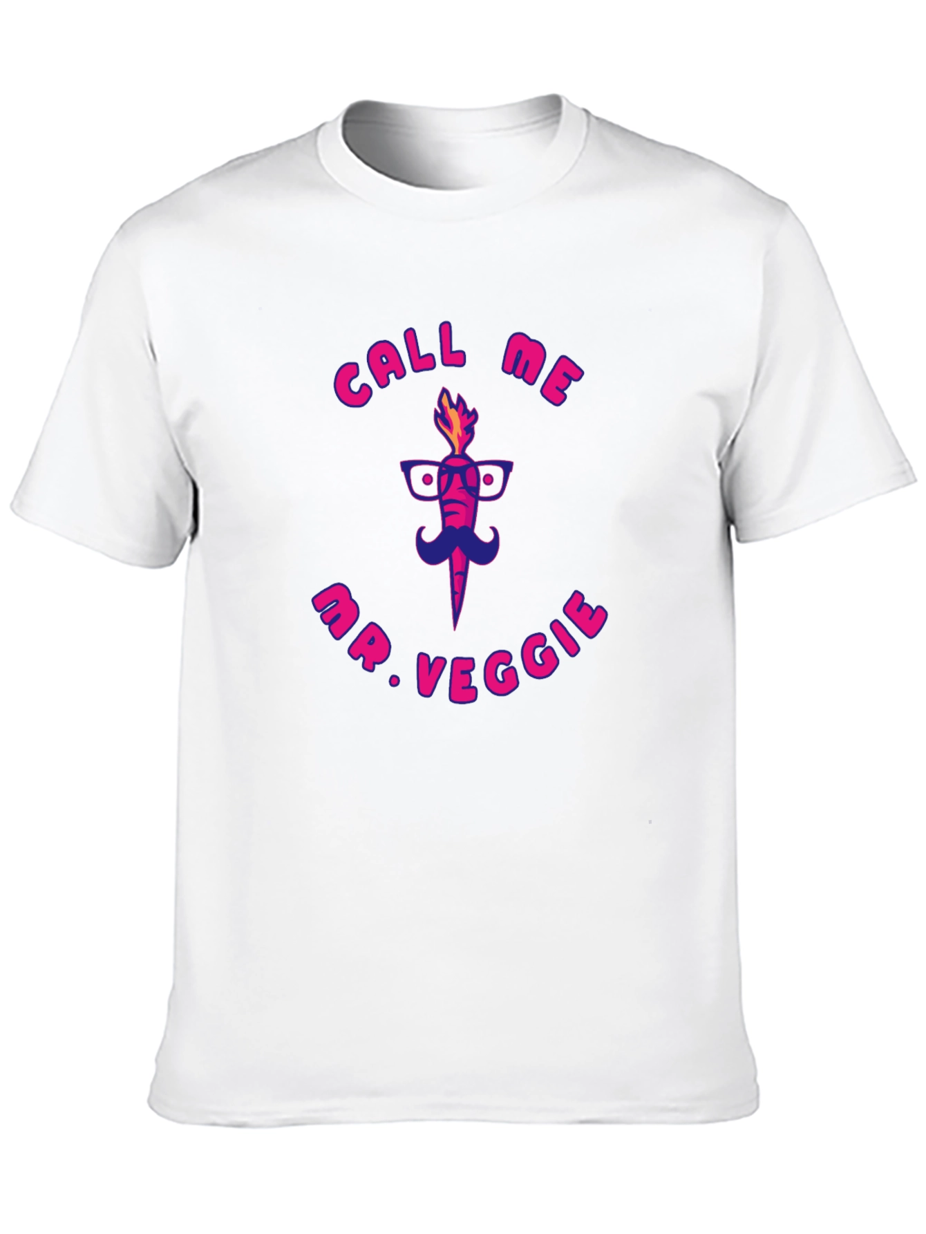 Black Call Me Mr. Veggie Graphic Tee - Quirky & Fun! view 10