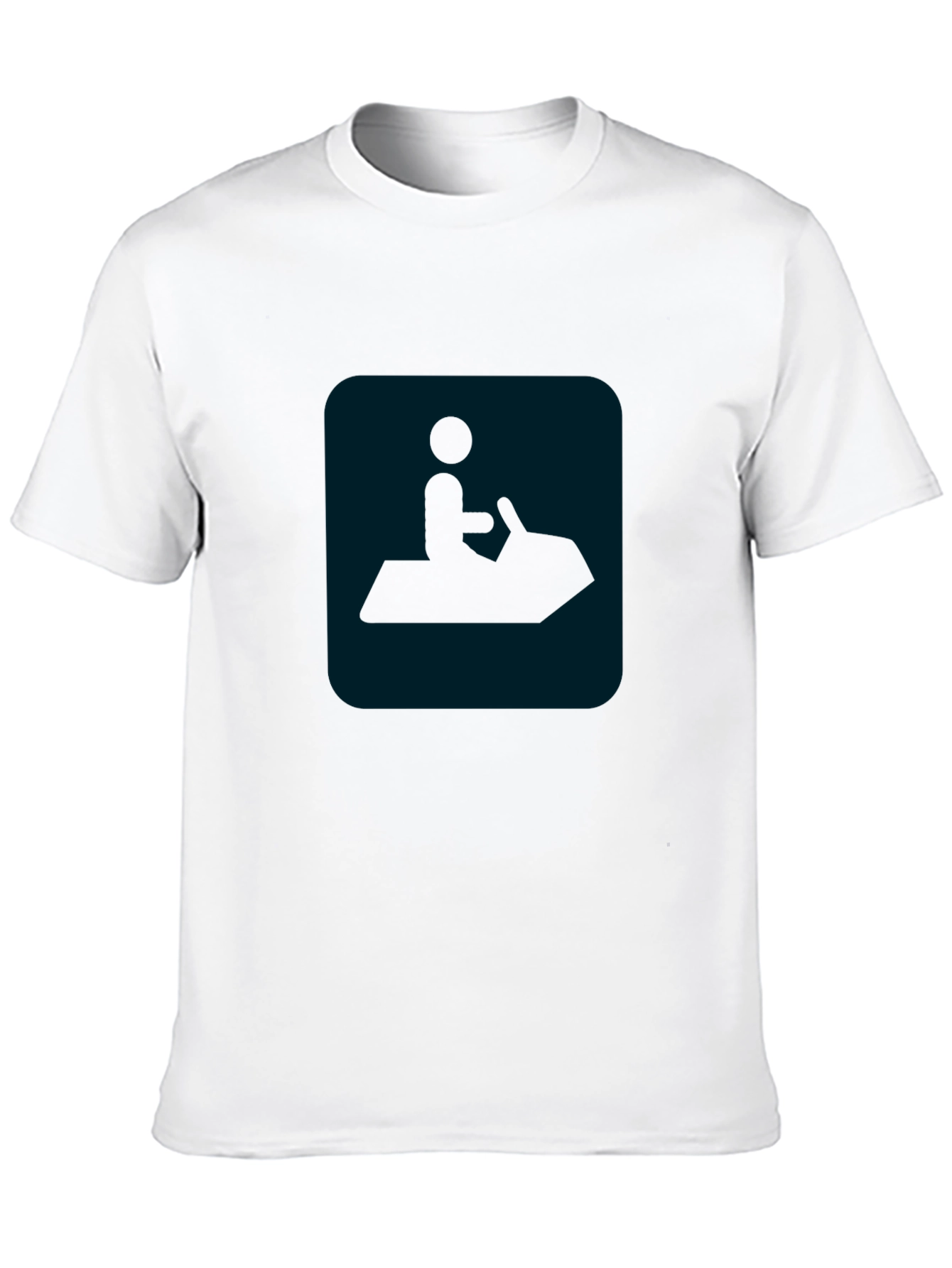 Black Black T-Shirt with Jet Ski Graphic view 10