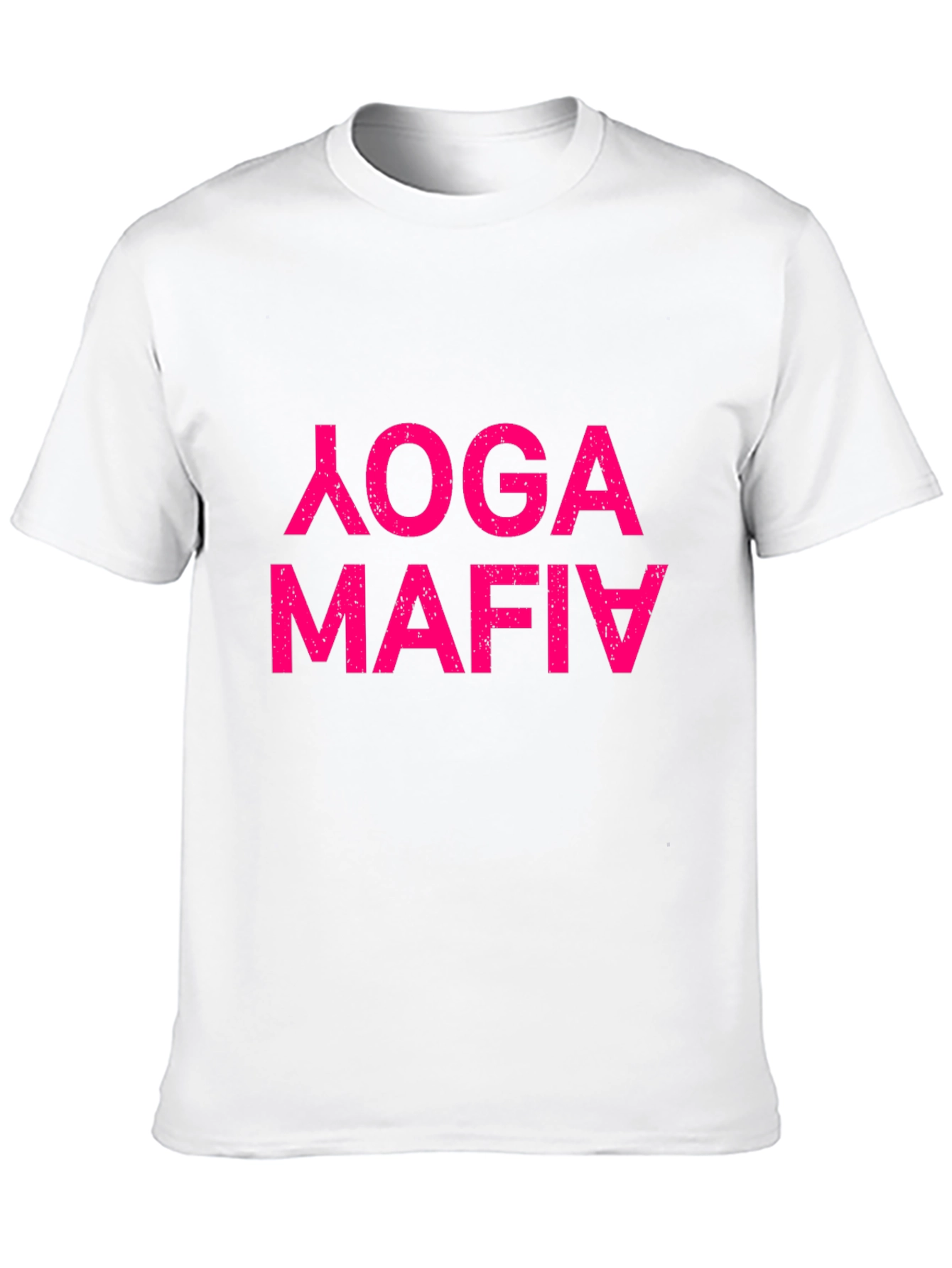 Black Yoga Mafia Funny T-Shirt view 10