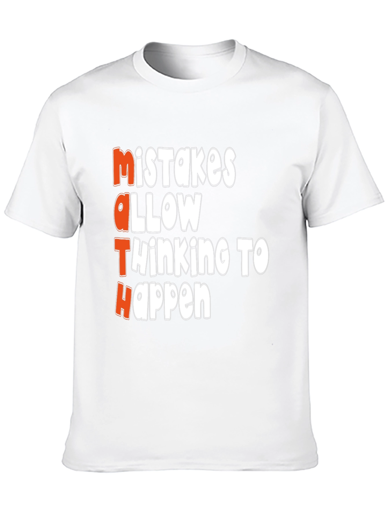 Black Math Mistakes T-Shirt: Thinking Happens view 10