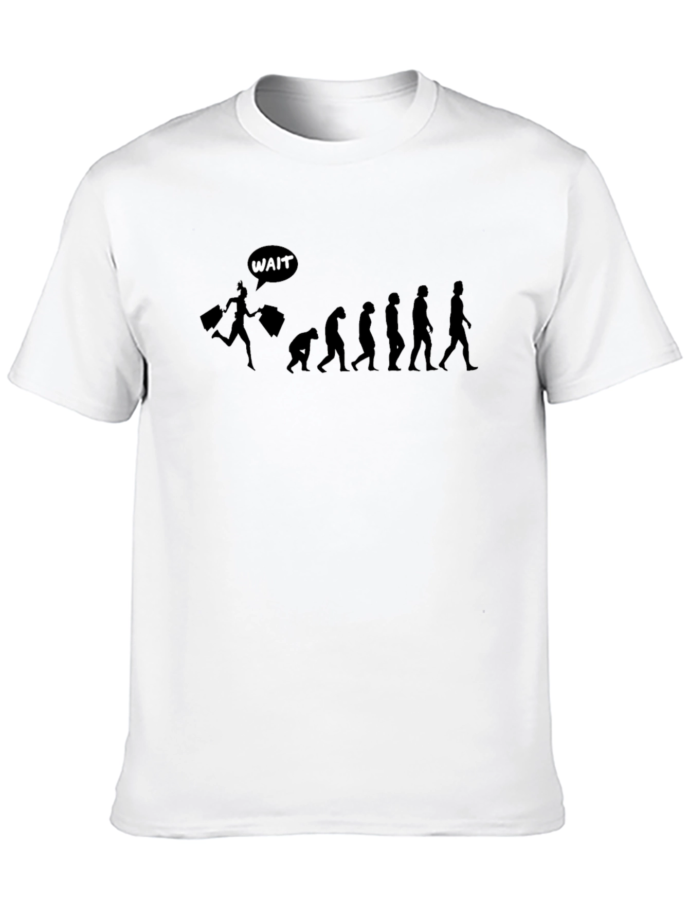 Black Funny Evolution of Shopping T-Shirt view 10
