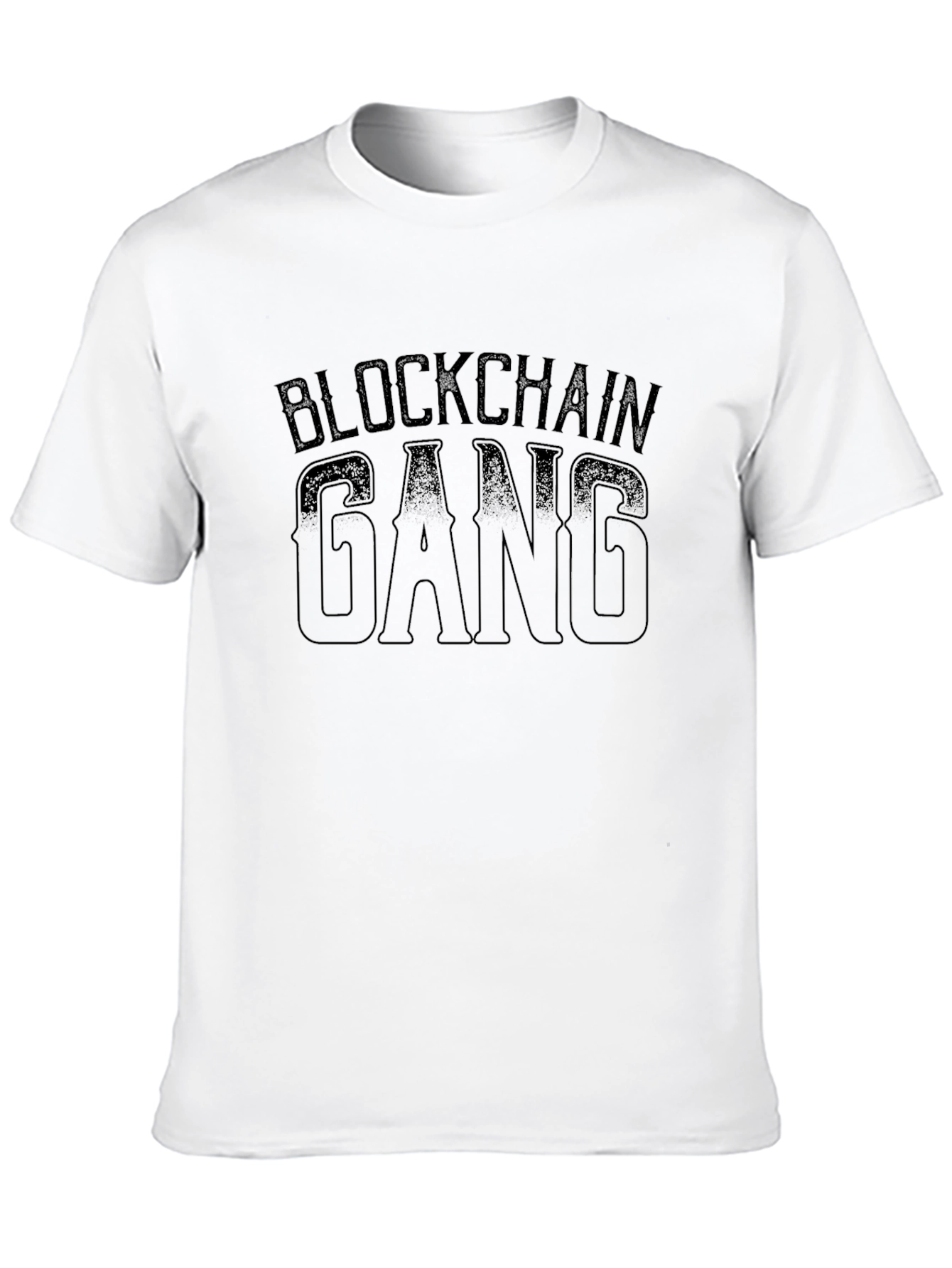 Black Blockchain Gang Black Tee view 10