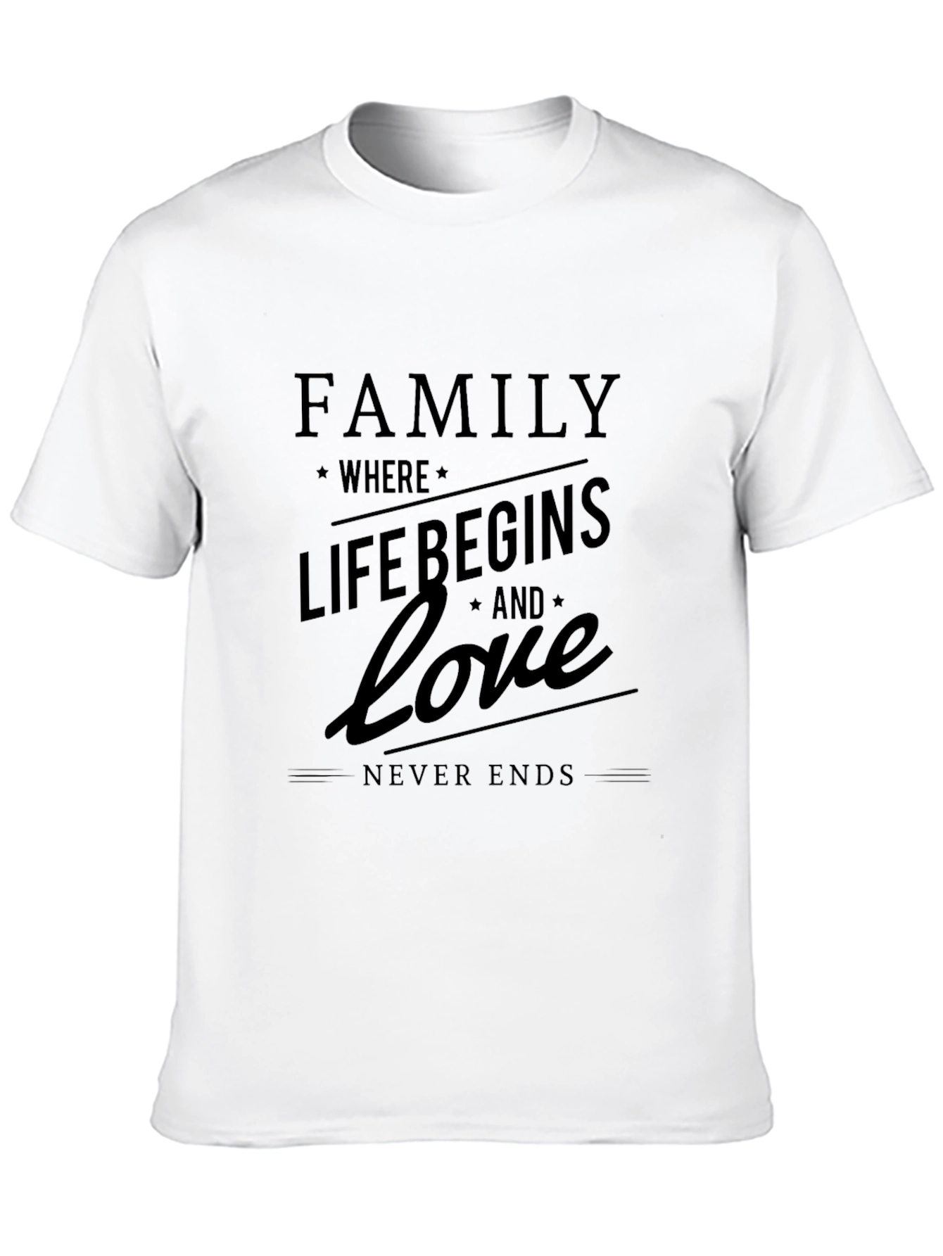 Black Family Where Life Begins T-Shirt view 10