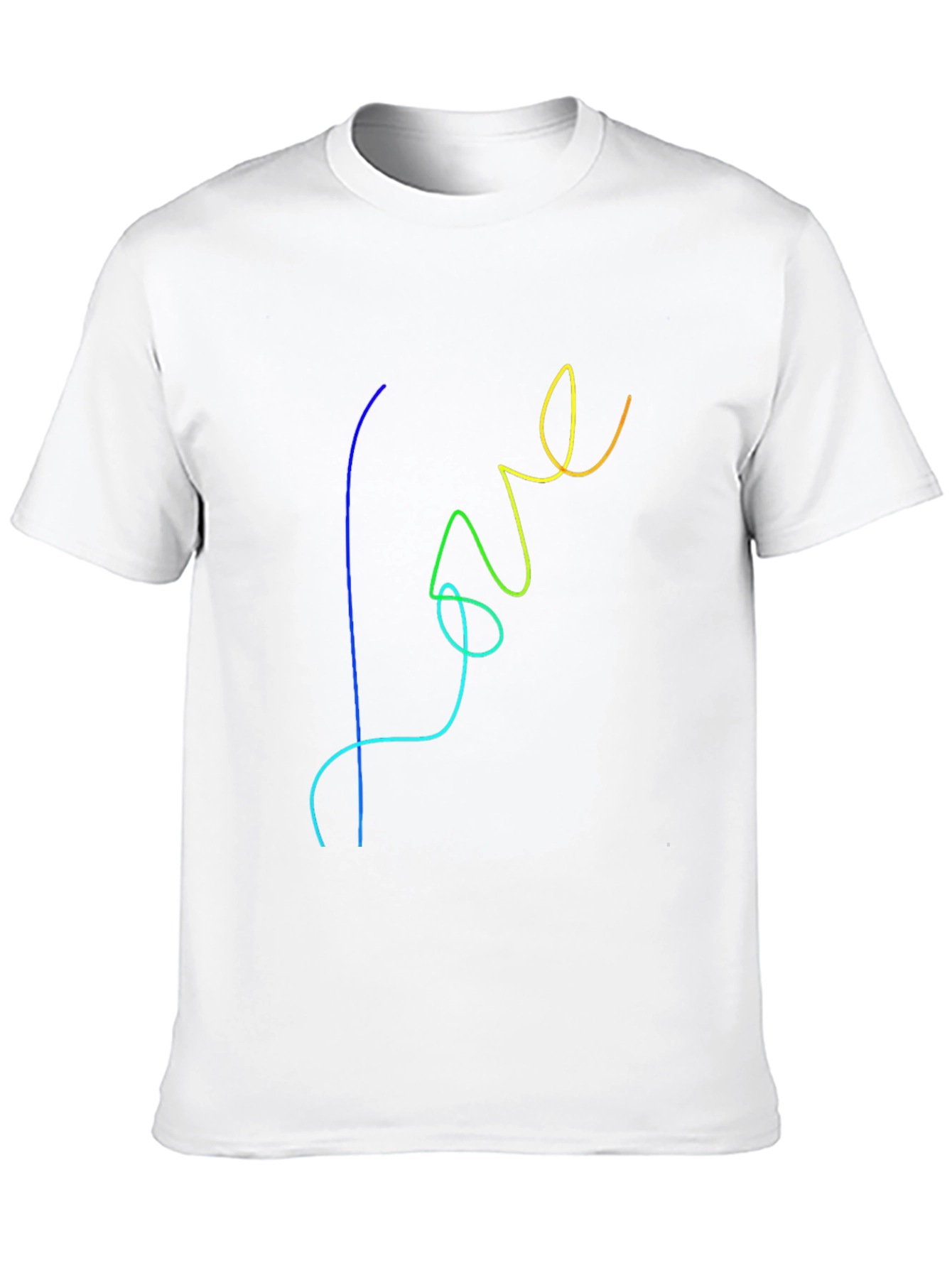 Black Rainbow Love Graphic Black T-Shirt view 10