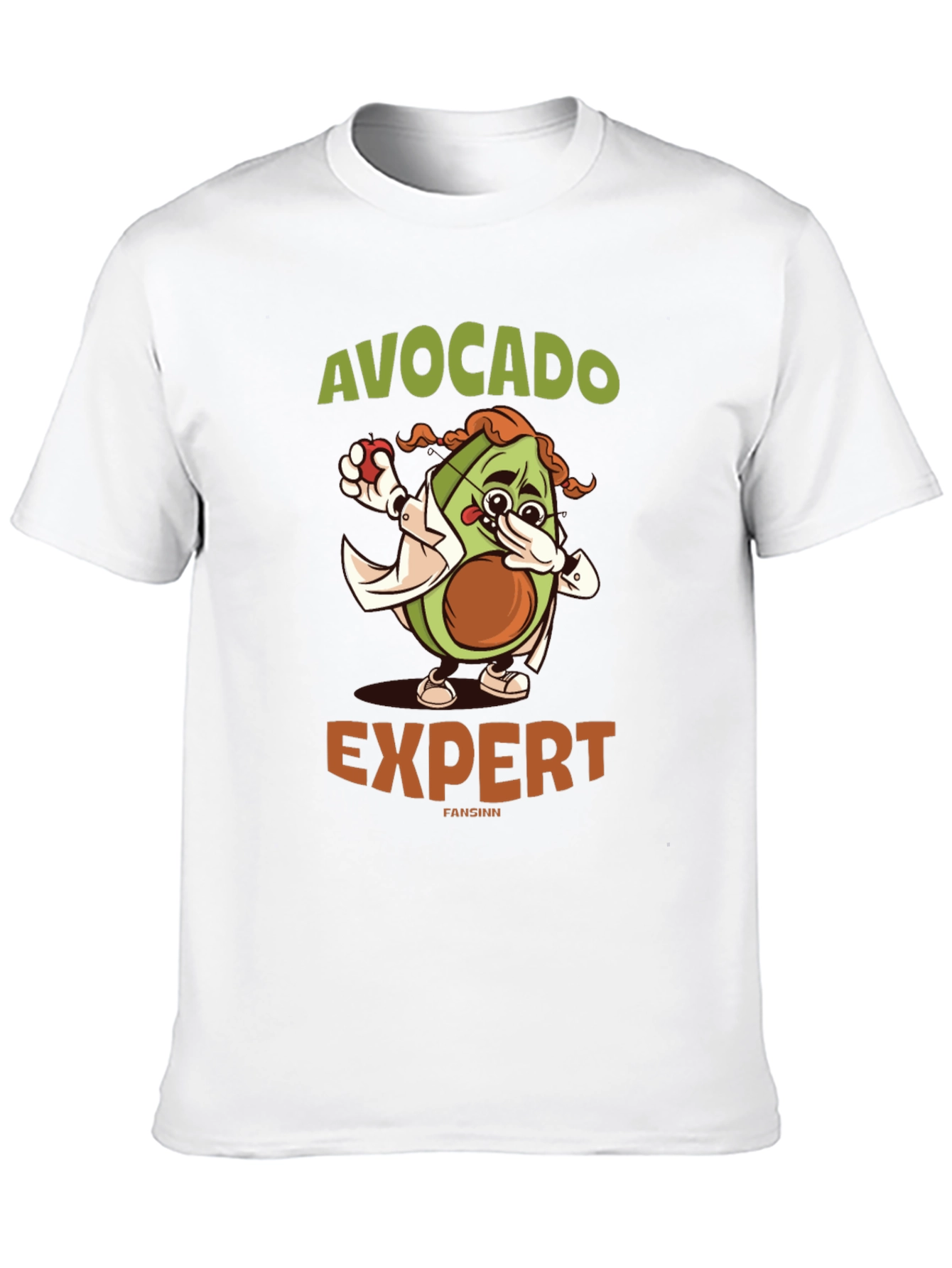 Black Avocado Expert Graphic T-Shirt - Funny Foodie Tee view 10
