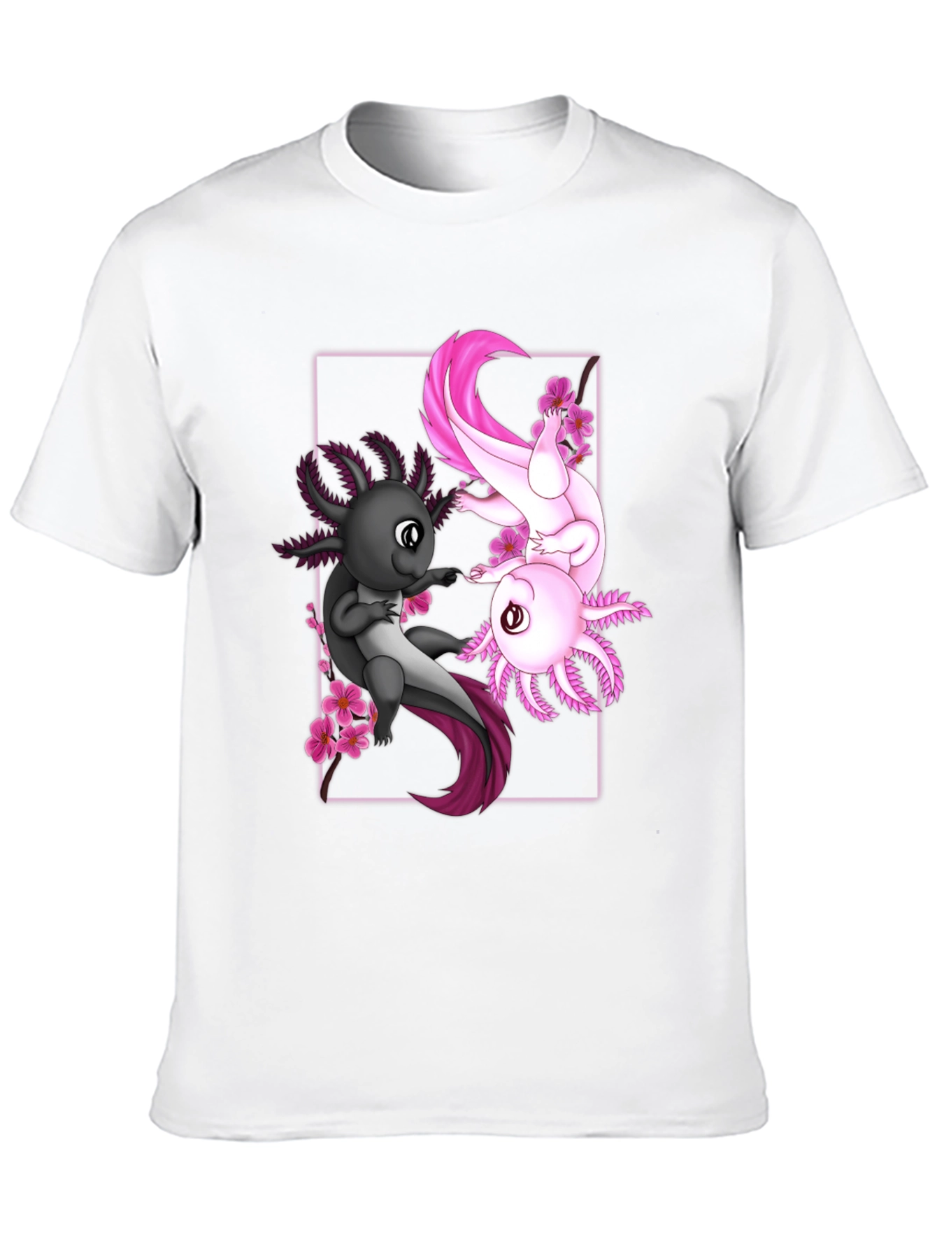 Black Axolotl Graphic Tee - Unique Anime Style Shirt view 10