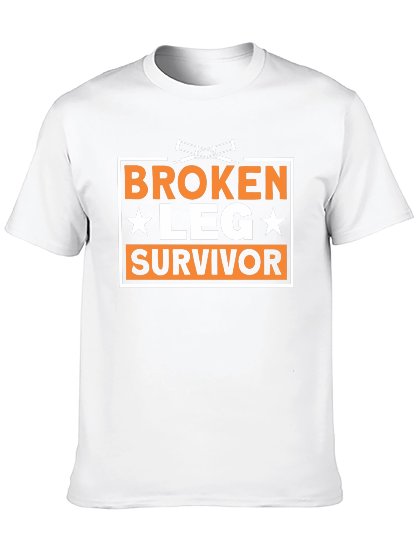 Black Broken Leg Survivor T-Shirt view 10