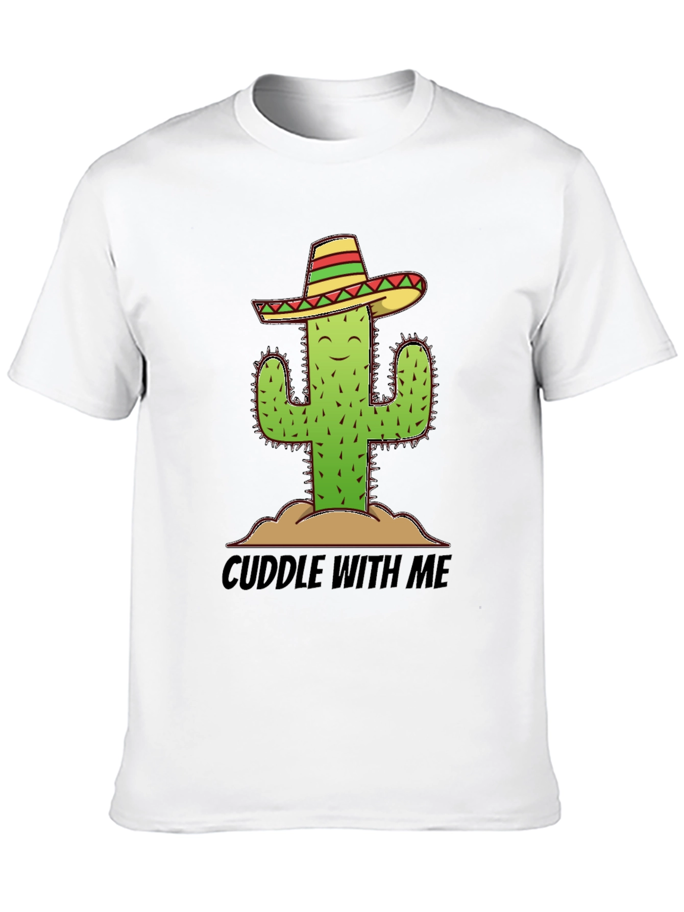 Black Cuddle With Me Cactus Sombrero Graphic Tee view 10