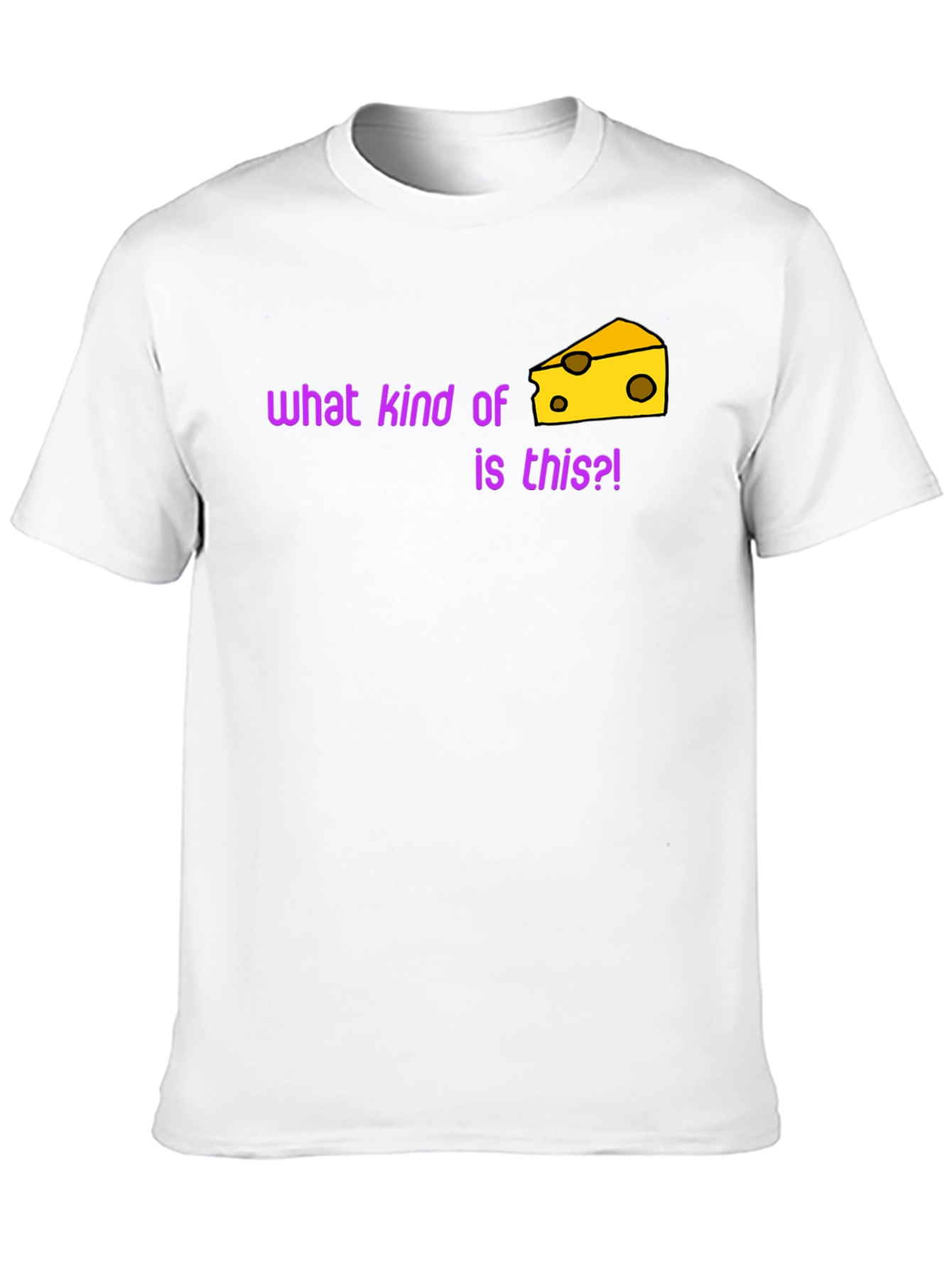 Black Funny Cheese T-Shirt - What Kind of Cheese Is This?! view 10