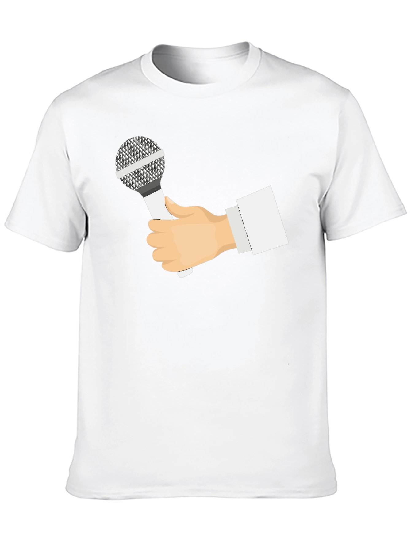 Black Mic Hand Black T-Shirt view 10