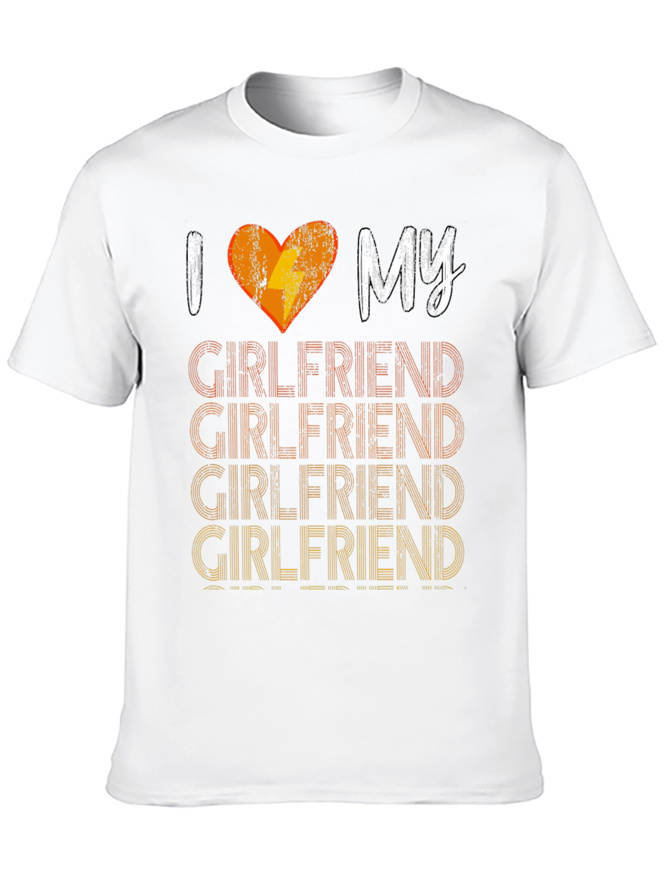 Black I Heart My Girlfriend T-Shirt - Funny Gift view 10