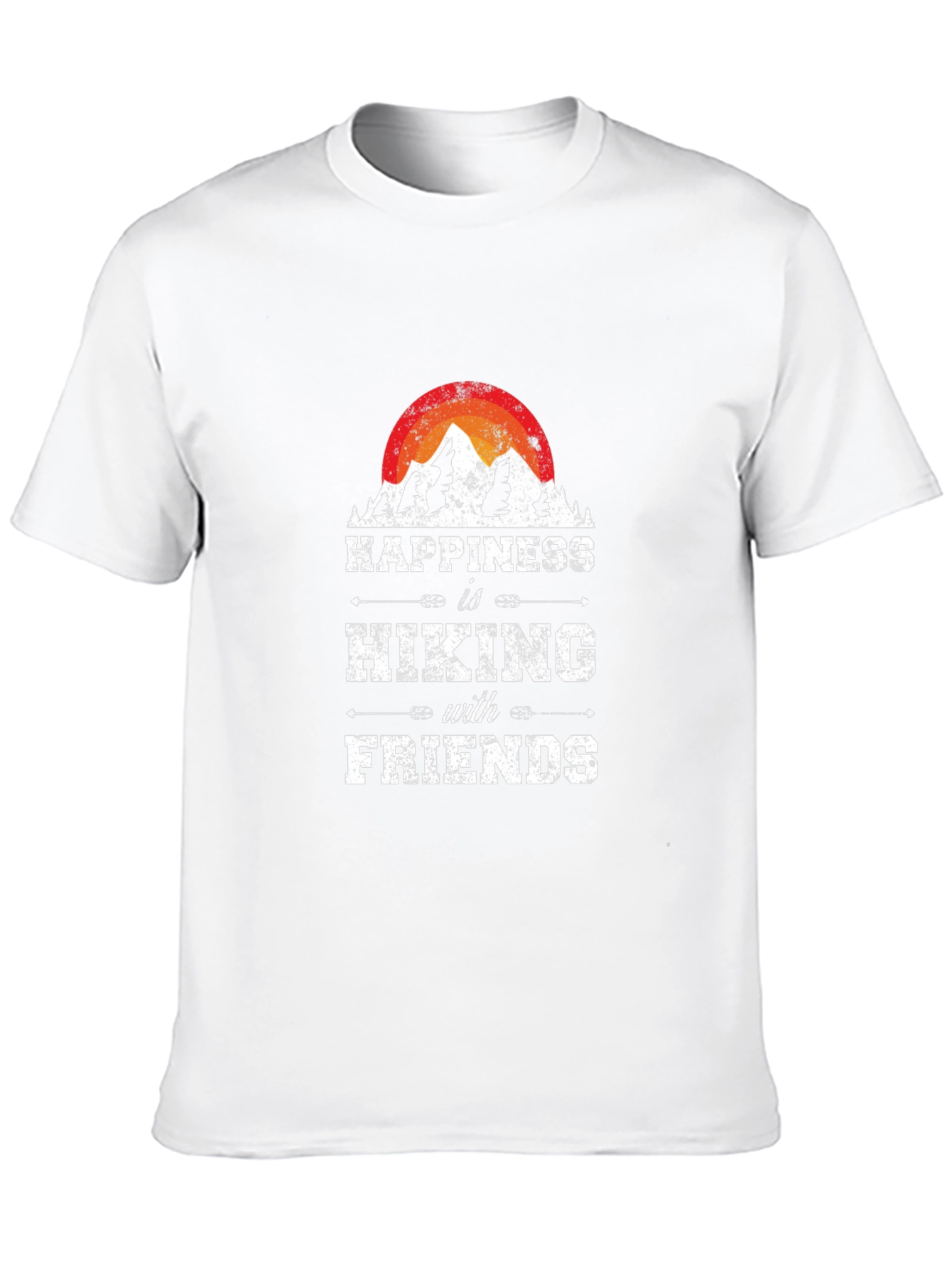 Black Happiness is Hiking with Friends Graphic Tee view 10