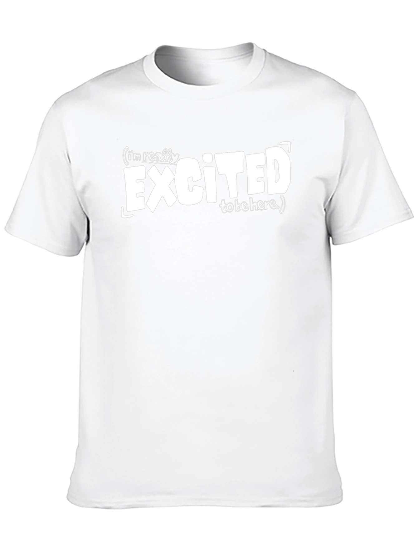 Black Excited to Be Here Graphic Tee - Black view 10