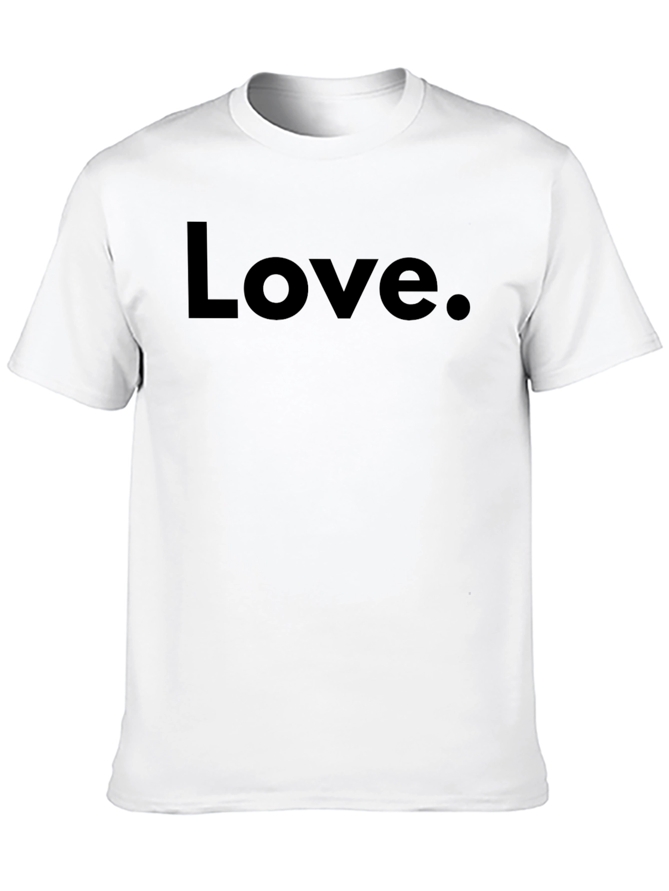 Black Love. Black T-Shirt - Minimalist Graphic Tee view 10