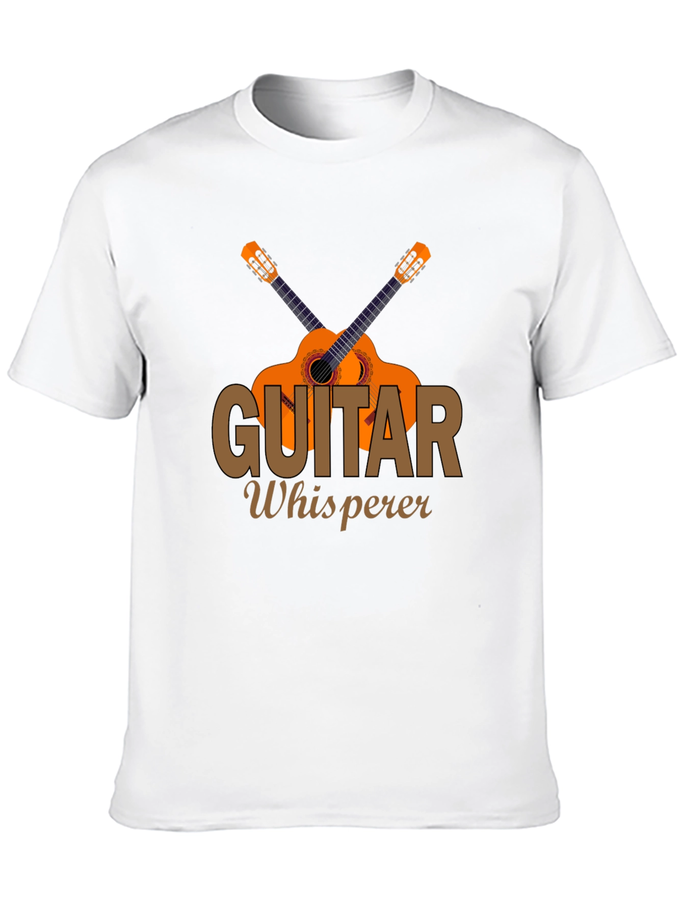 Black Guitar Whisperer Graphic T-Shirt Music Lover Tee view 10