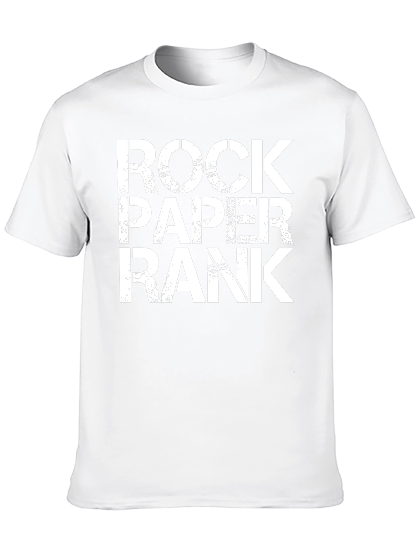 Black Rock Paper Rank Black T-Shirt view 10