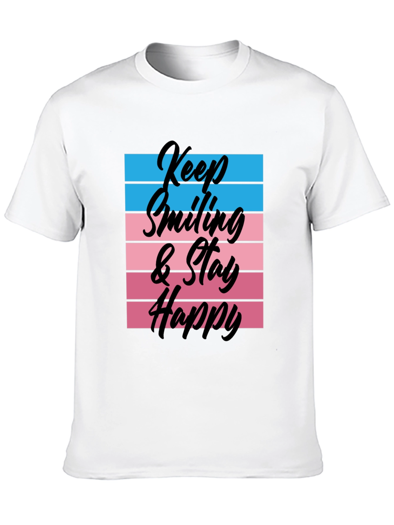 Black Keep Smiling Graphic T-Shirt - Unisex view 10
