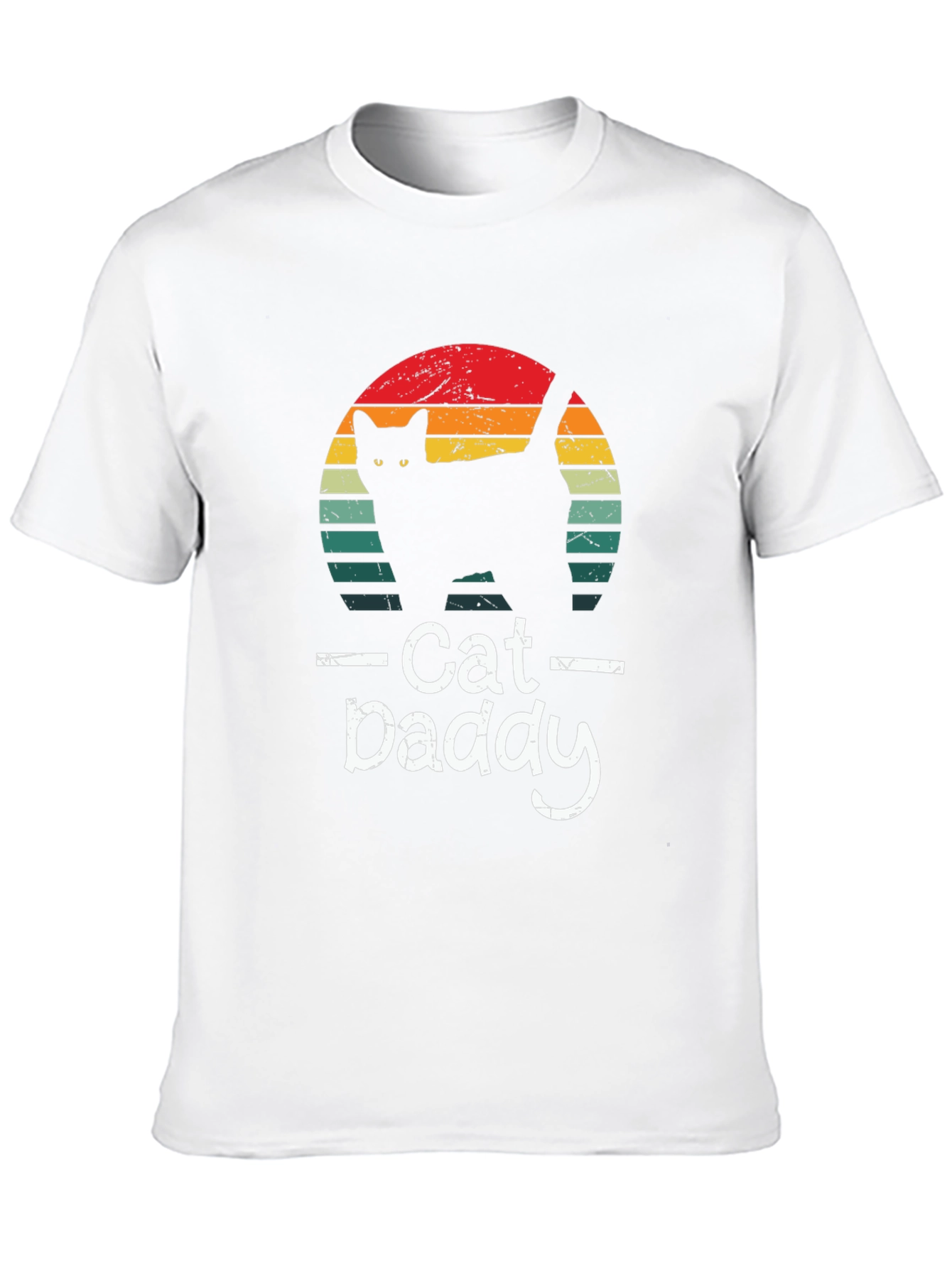 Black Retro Cat Daddy T-Shirt - Perfect for Cat Lovers view 10