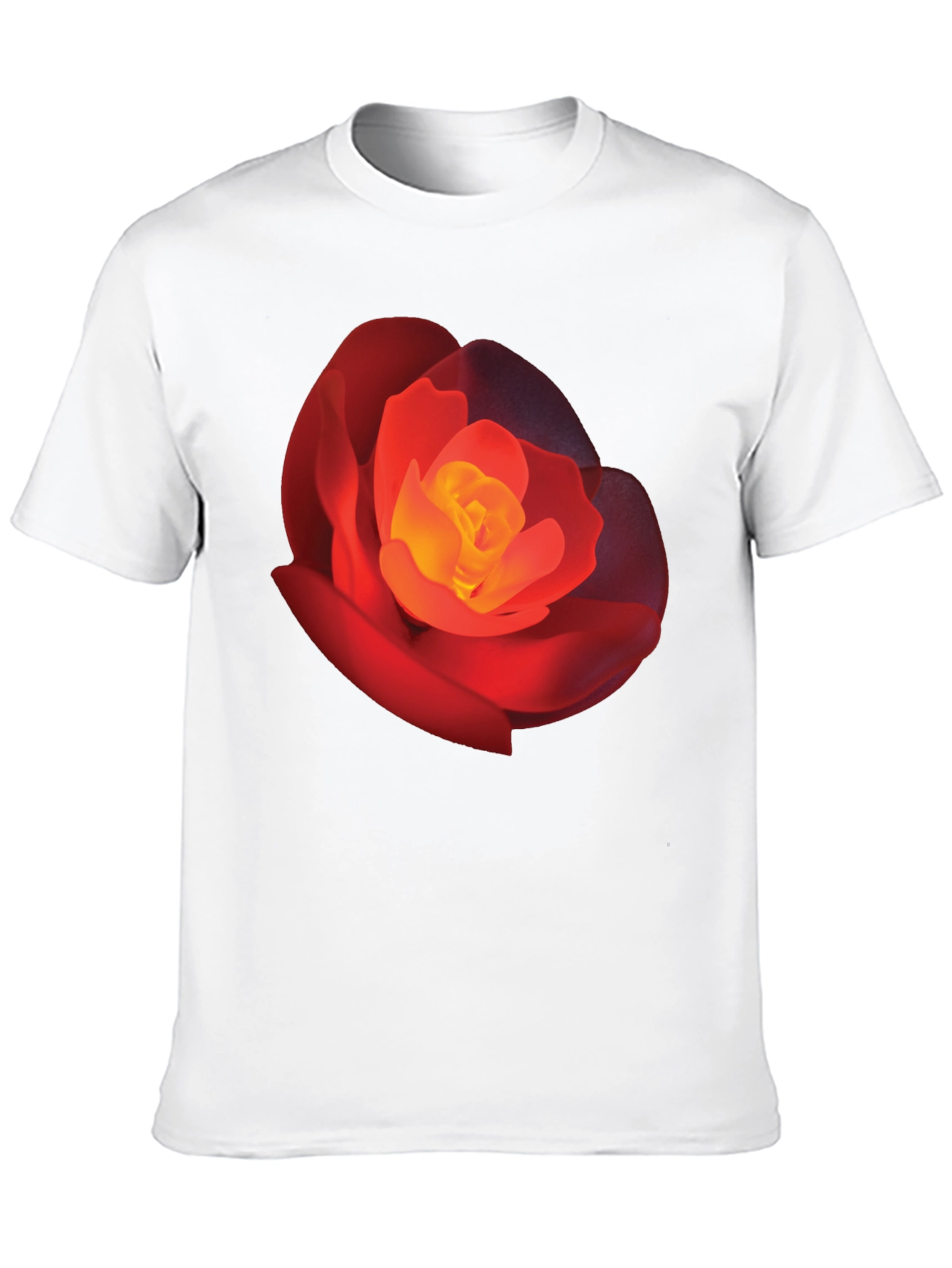 Black Bold Rose Graphic Tee - Stylish Floral T-Shirt view 10