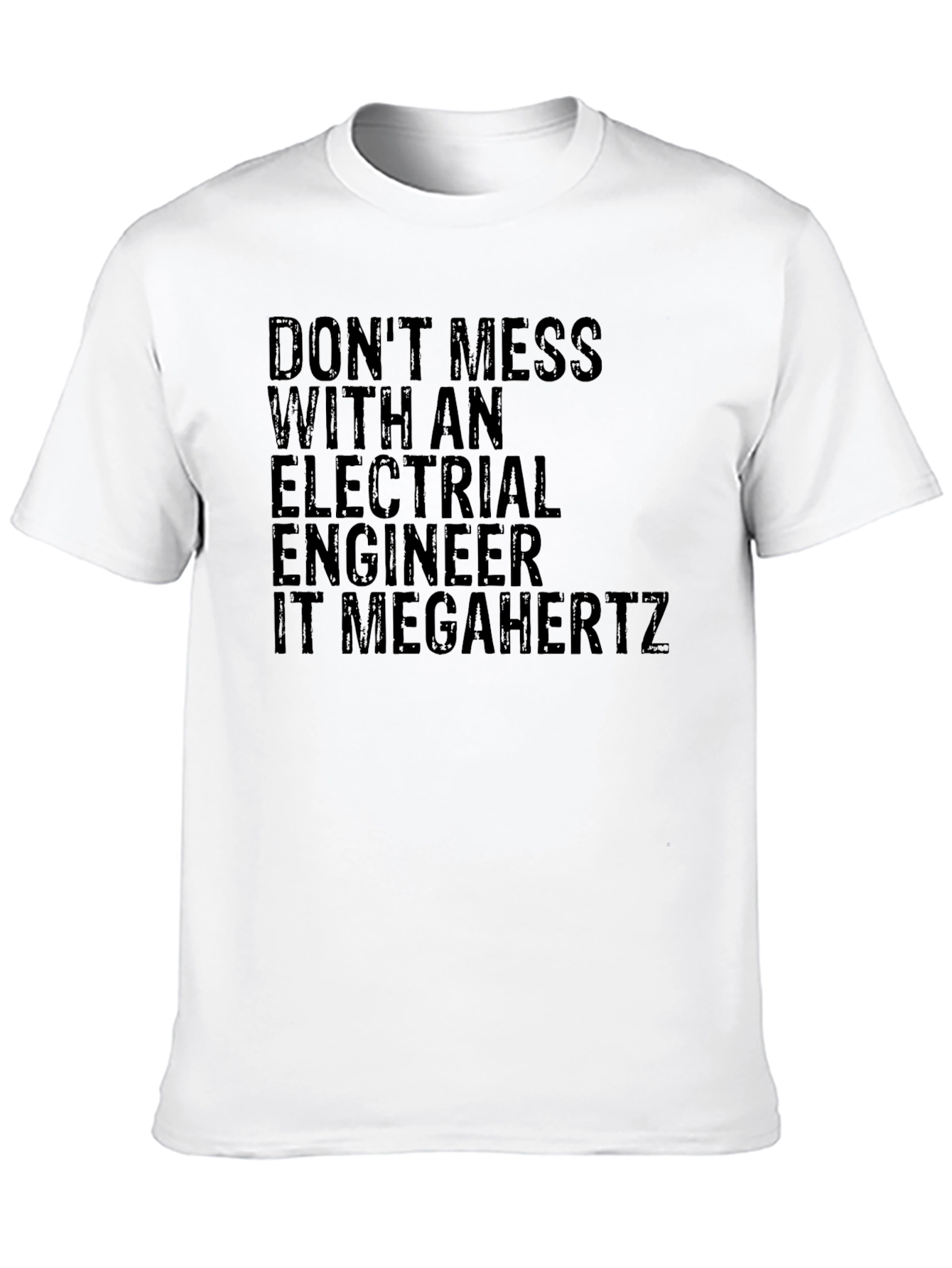 Black Electrical Engineer T-Shirt - Don't Mess view 10