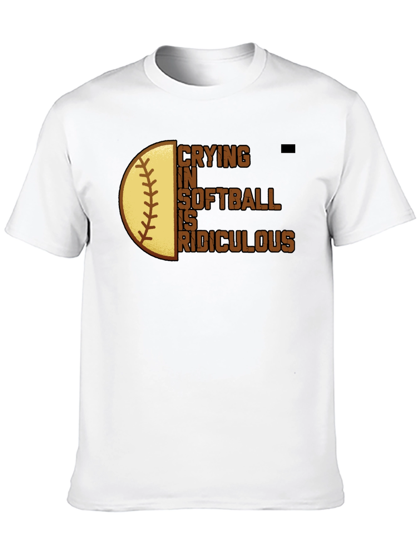 Black Crying in Softball is Ridiculous T-Shirt view 10